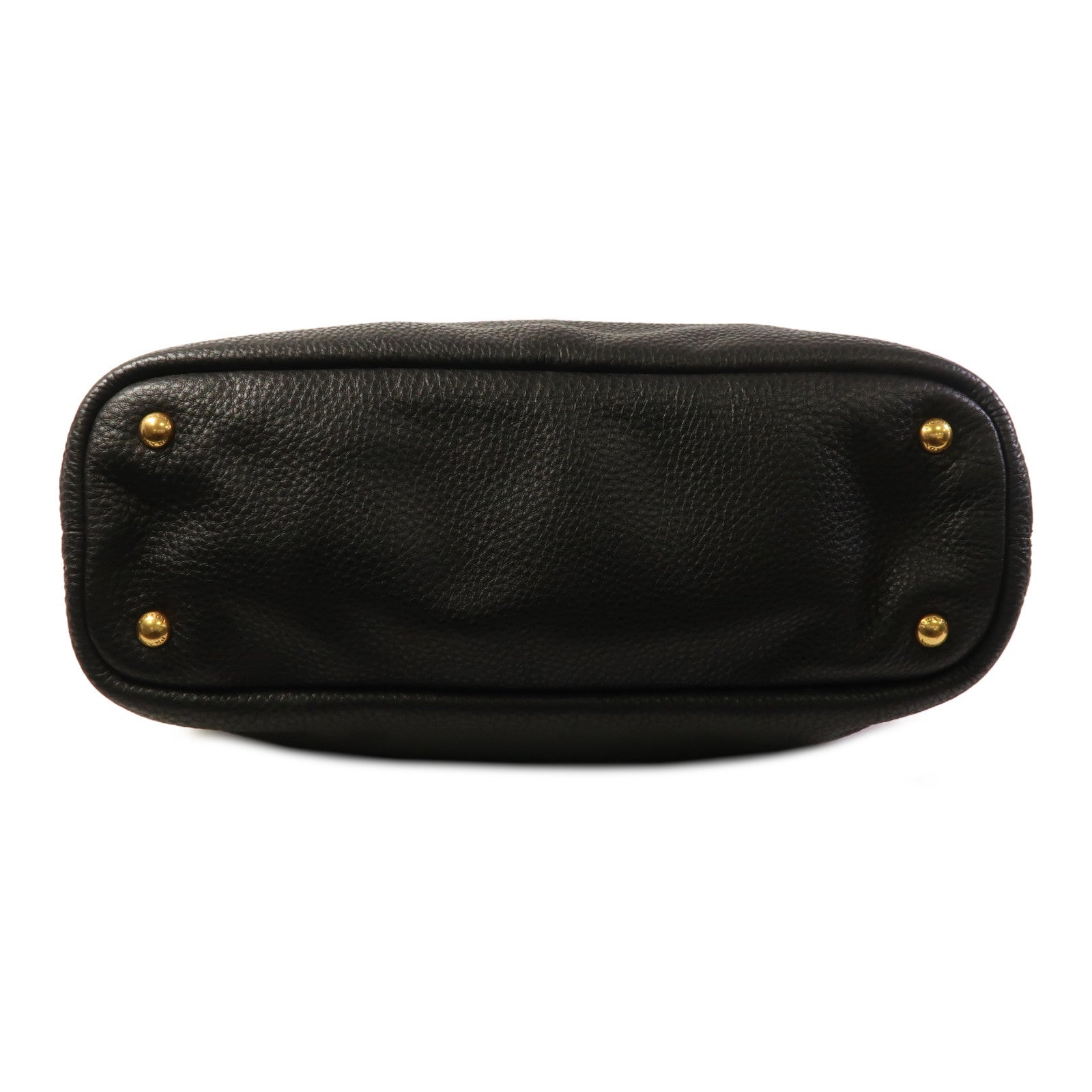 PRADA 牛皮皮革Tote Bag金扣肩背袋