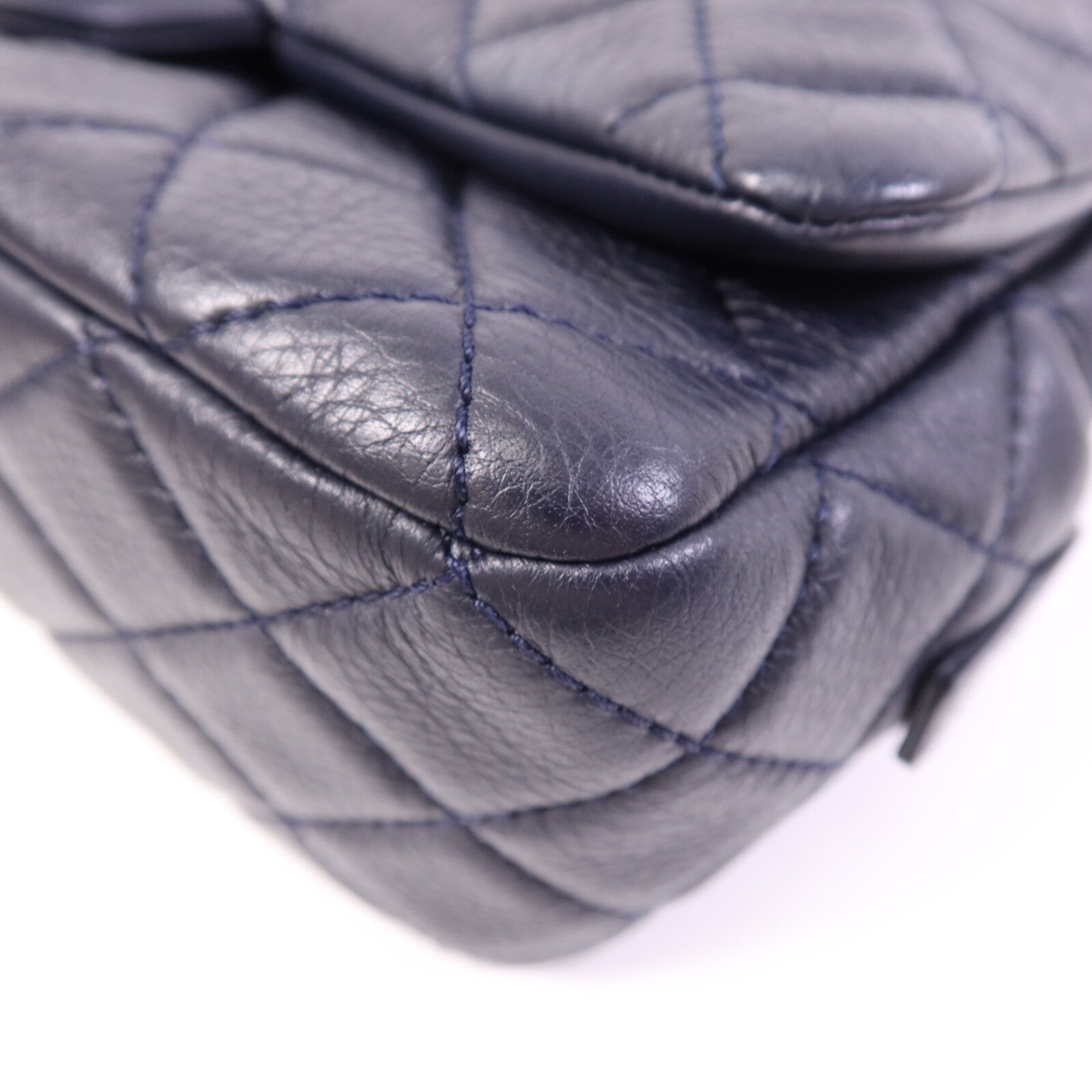 CHANEL 牛皮皮革Shoulder Bag銀扣鏈帶肩背袋