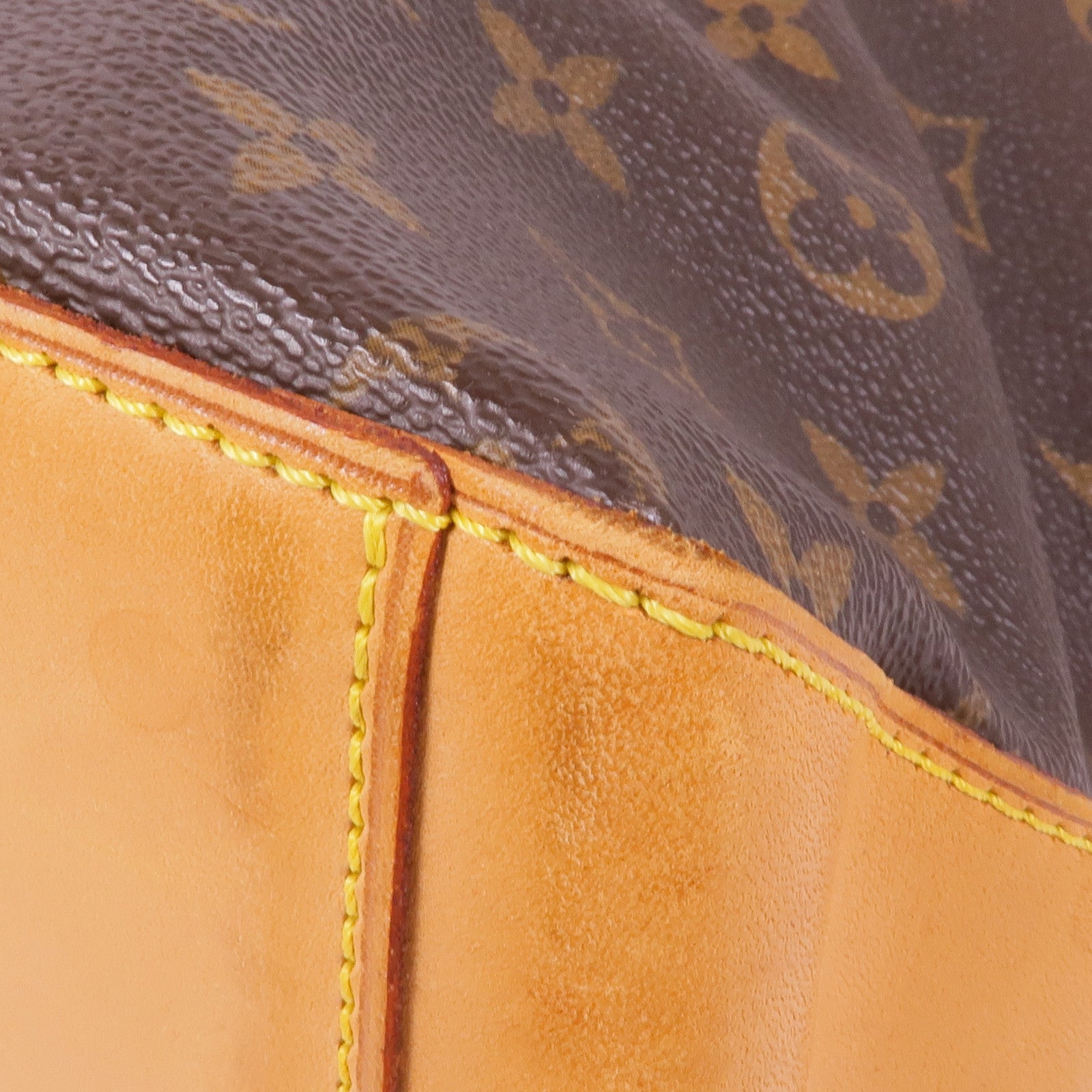 LOUIS VUITTON Monogram Cabas Mezzo金扣肩背袋/手挽袋棕色