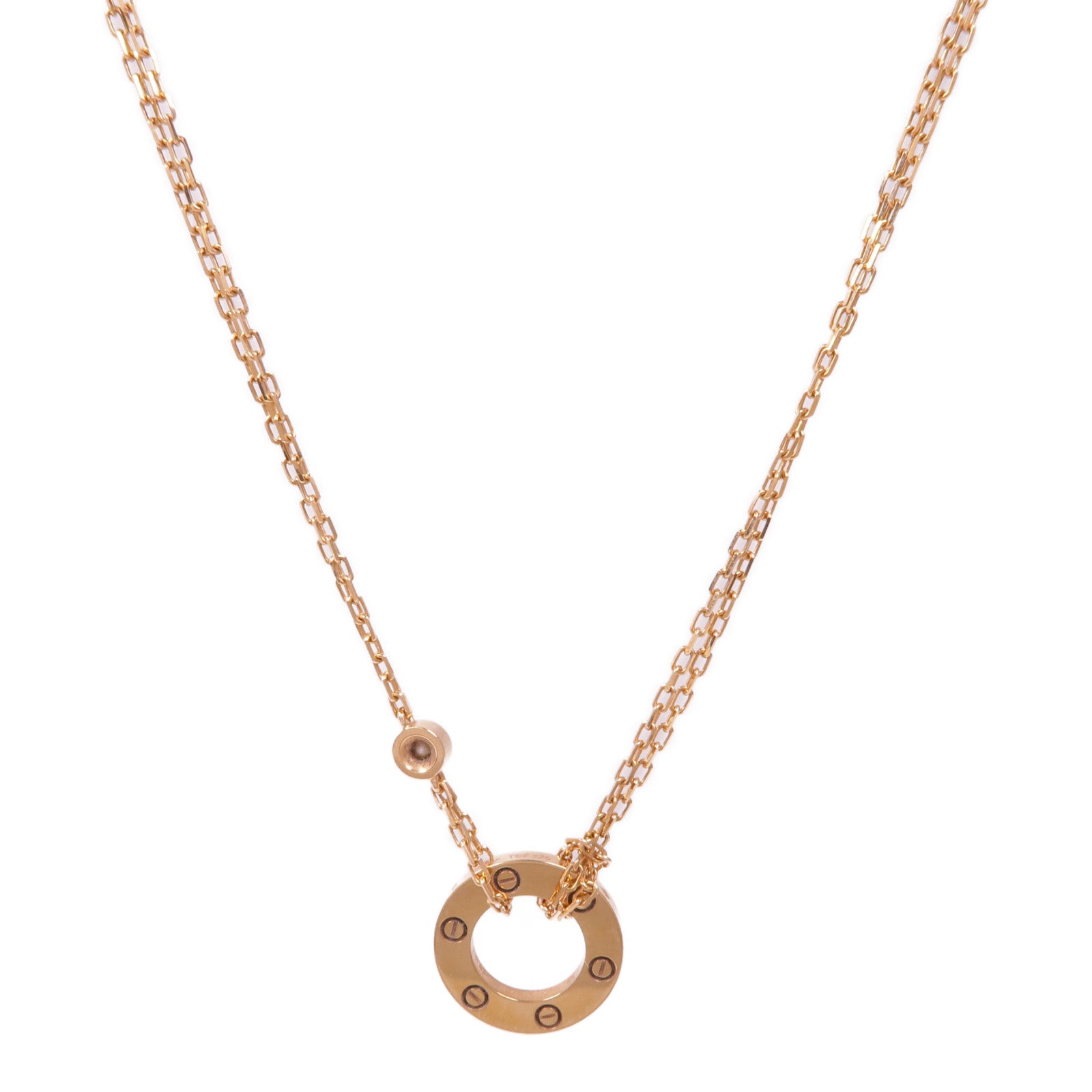CARTIER 18K玫瑰金Diamond Necklace鑽石項鍊