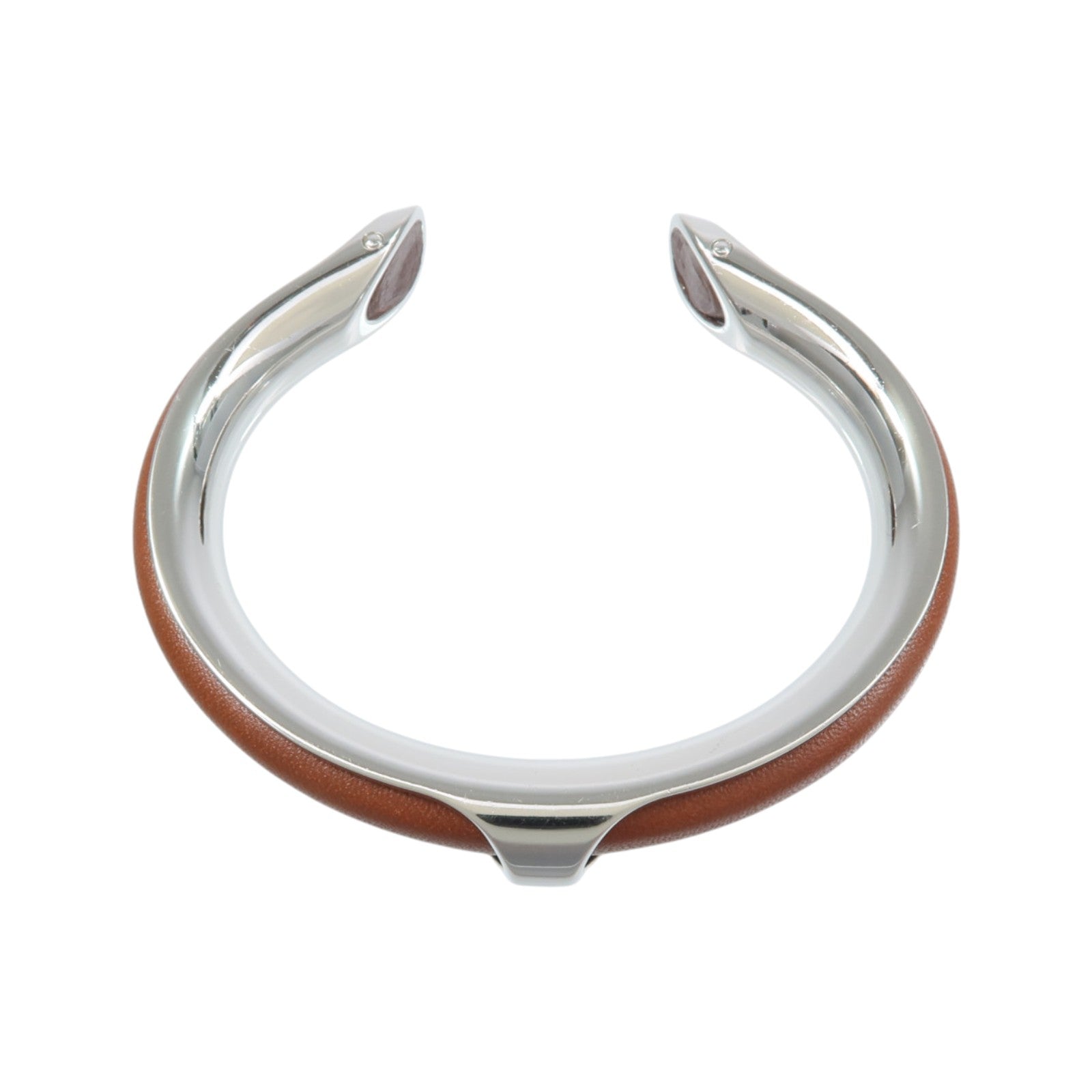 HERMES 金屬/皮革Bangle手鐲