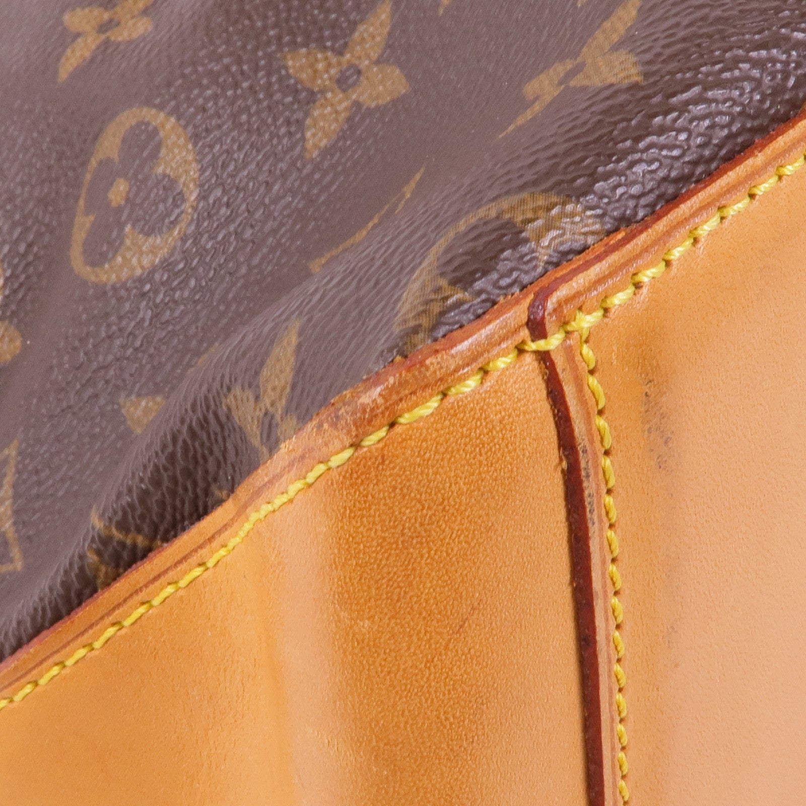 LOUIS VUITTON Monogram Cabas Mezzo金扣肩背袋/手挽袋棕色