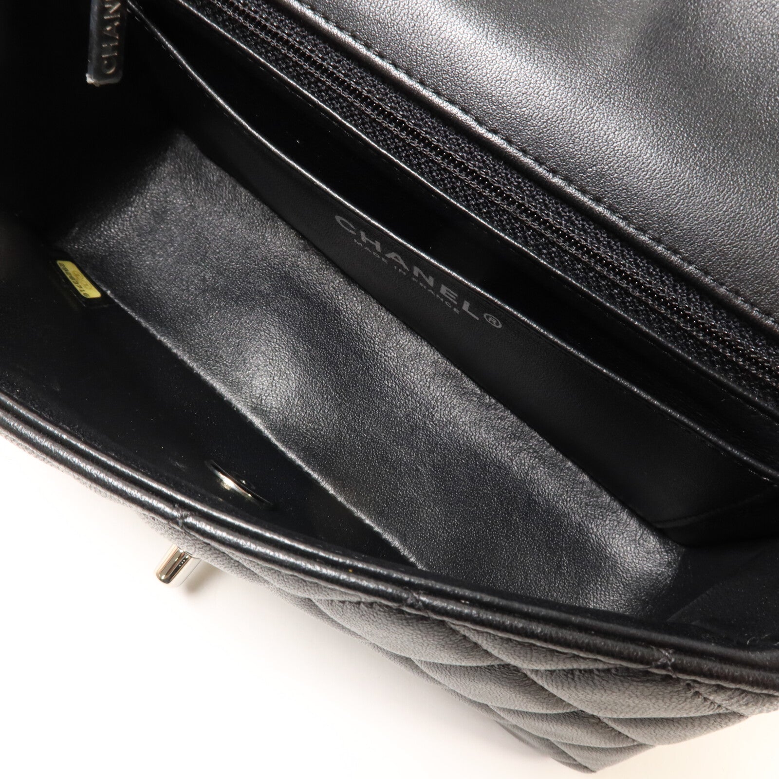 CHANEL 羊皮皮革Classic 20 Mini鏈帶肩背袋