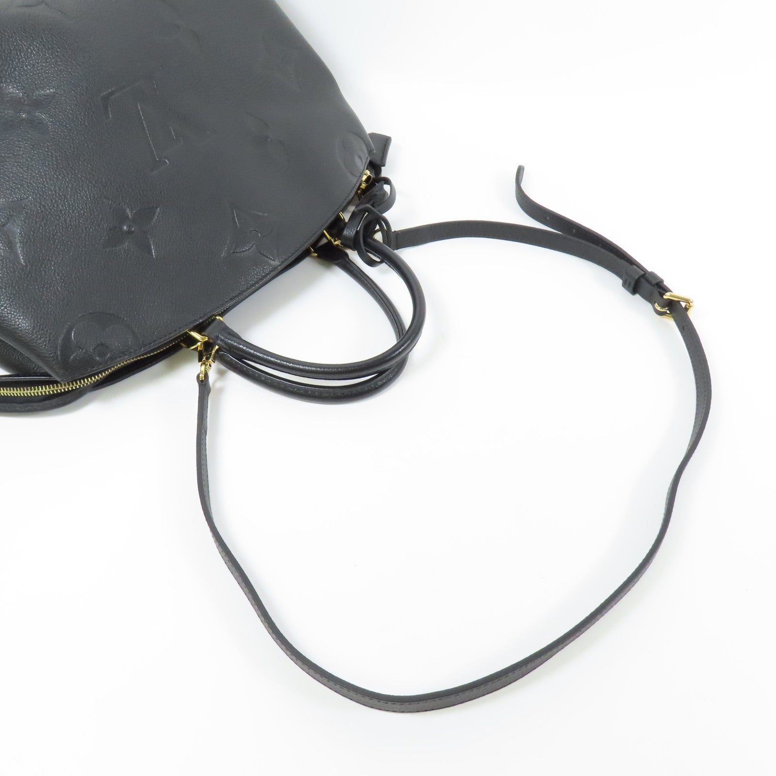 LOUIS VUITTON Monogram Empreinte Petit Palais金扣手挽肩背兩用袋