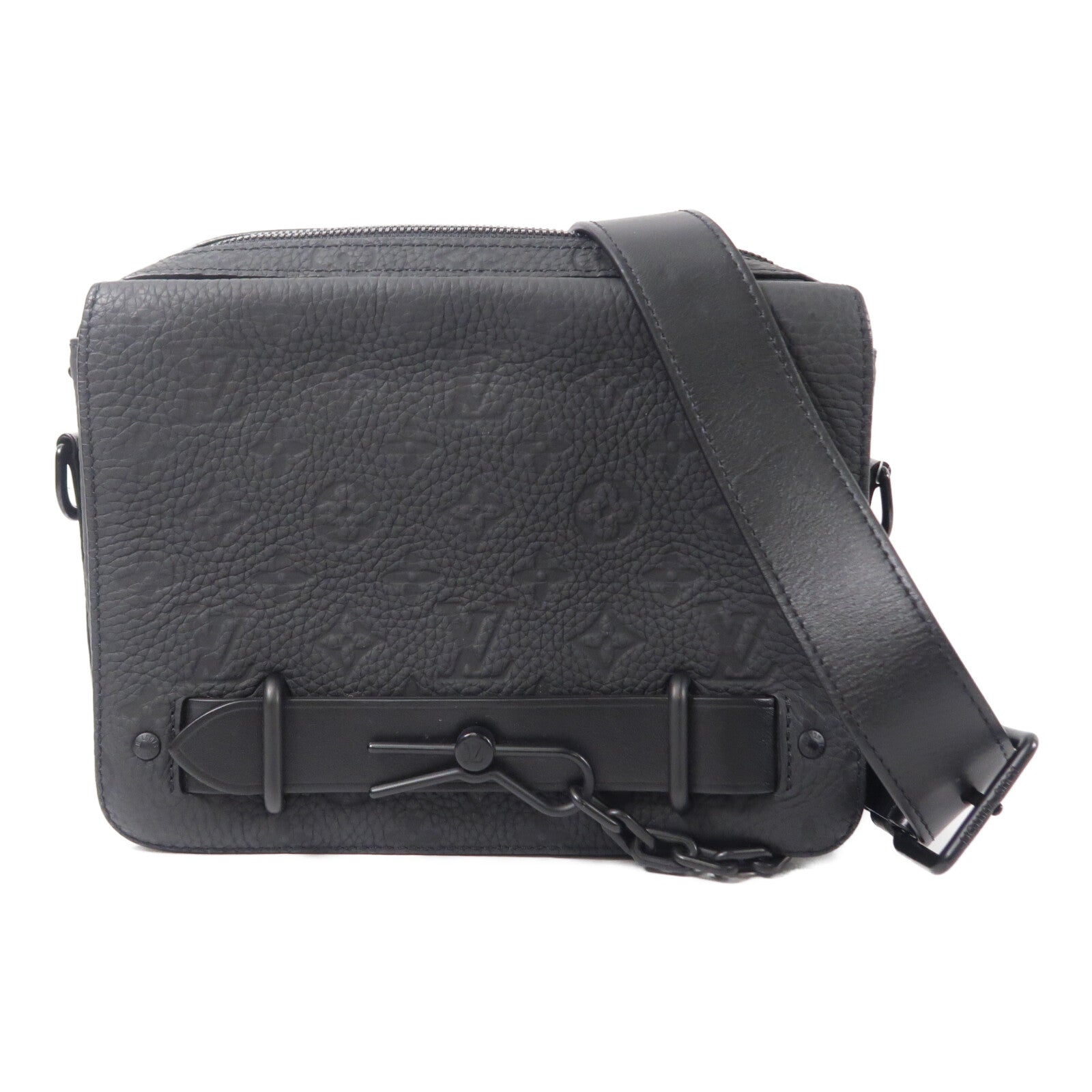 LOUIS VUITTON Monogram Taurillon Steamer Messenger肩背袋