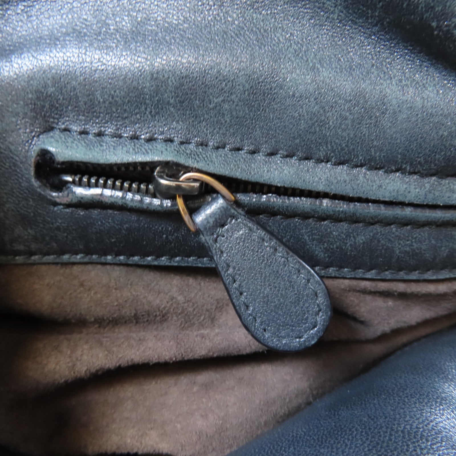 BOTTEGA VENETA 織紋皮革Shoulder Bag銀扣肩背袋黑色