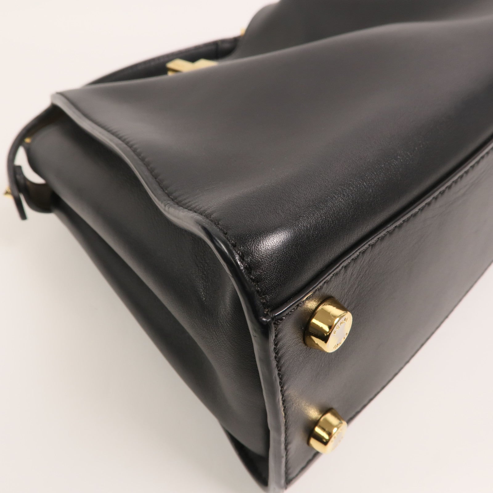 FENDI 牛皮皮革Peekaboo Small手挽肩背兩用袋