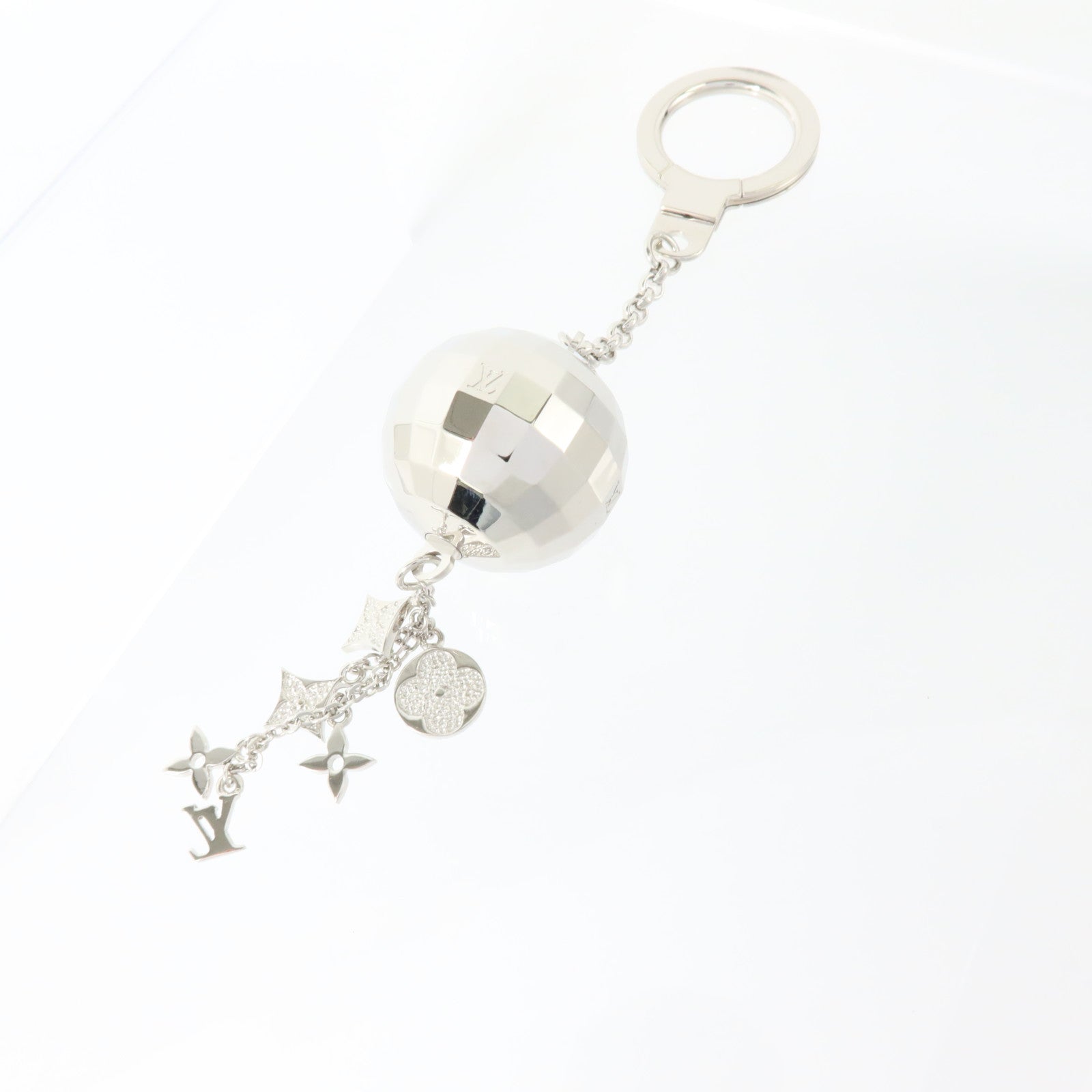 LOUIS VUITTON 金屬Porte-Cles Glitter Mirror Ball Charm掛飾
