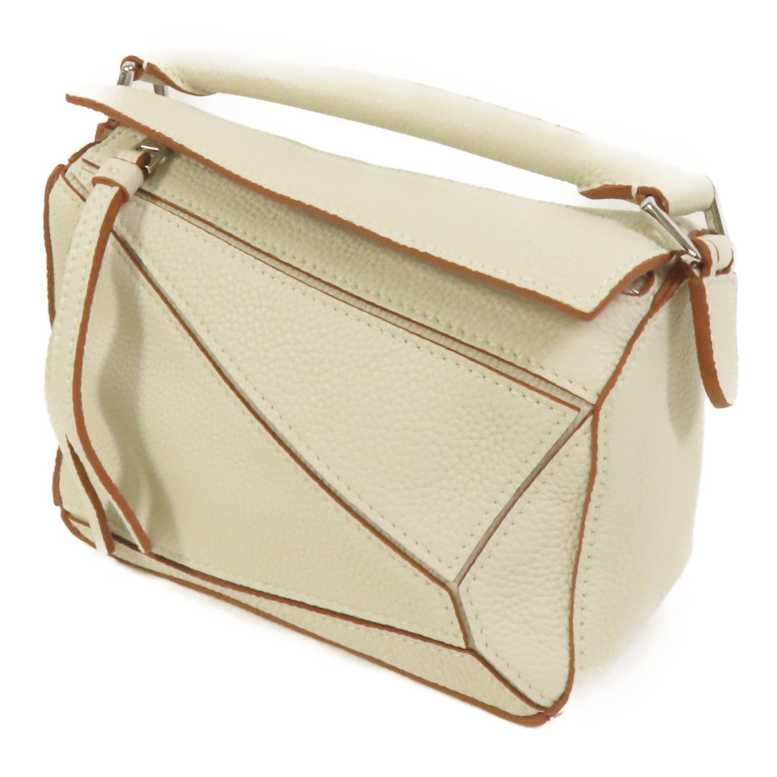 LOEWE 牛皮皮革Mini Puzzle手挽肩背兩用袋