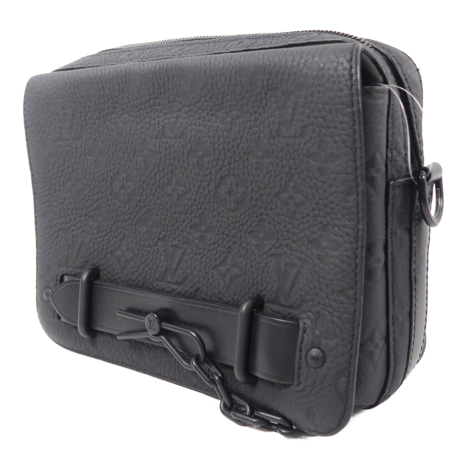 LOUIS VUITTON Monogram Taurillon Steamer Messenger肩背袋