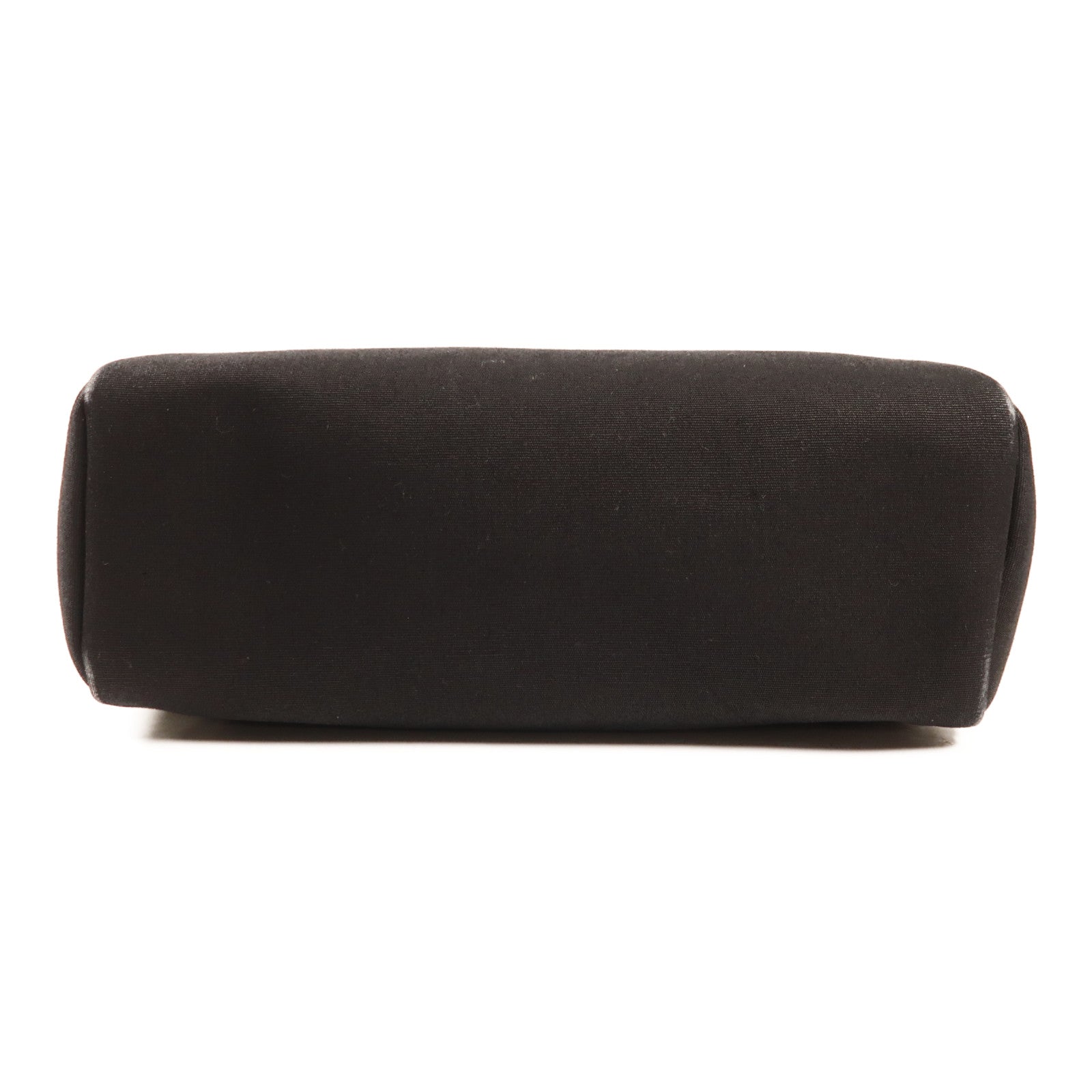 HERMES 帆布/皮革Herbag銀扣背包89 Noir/黑色
