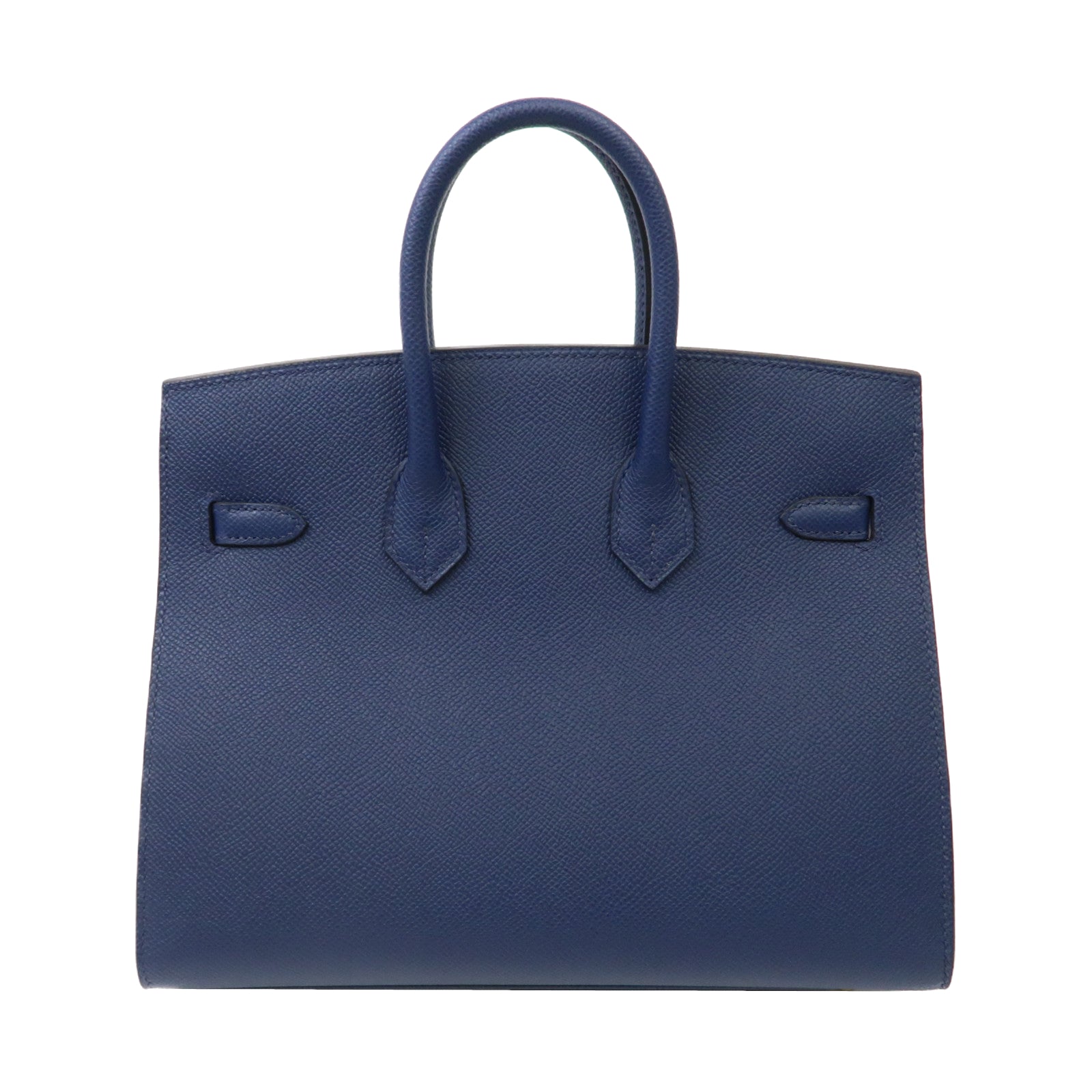 HERMES Epsom皮革Birkin Sellier 25金扣手挽袋Bleu Navy寶藍色