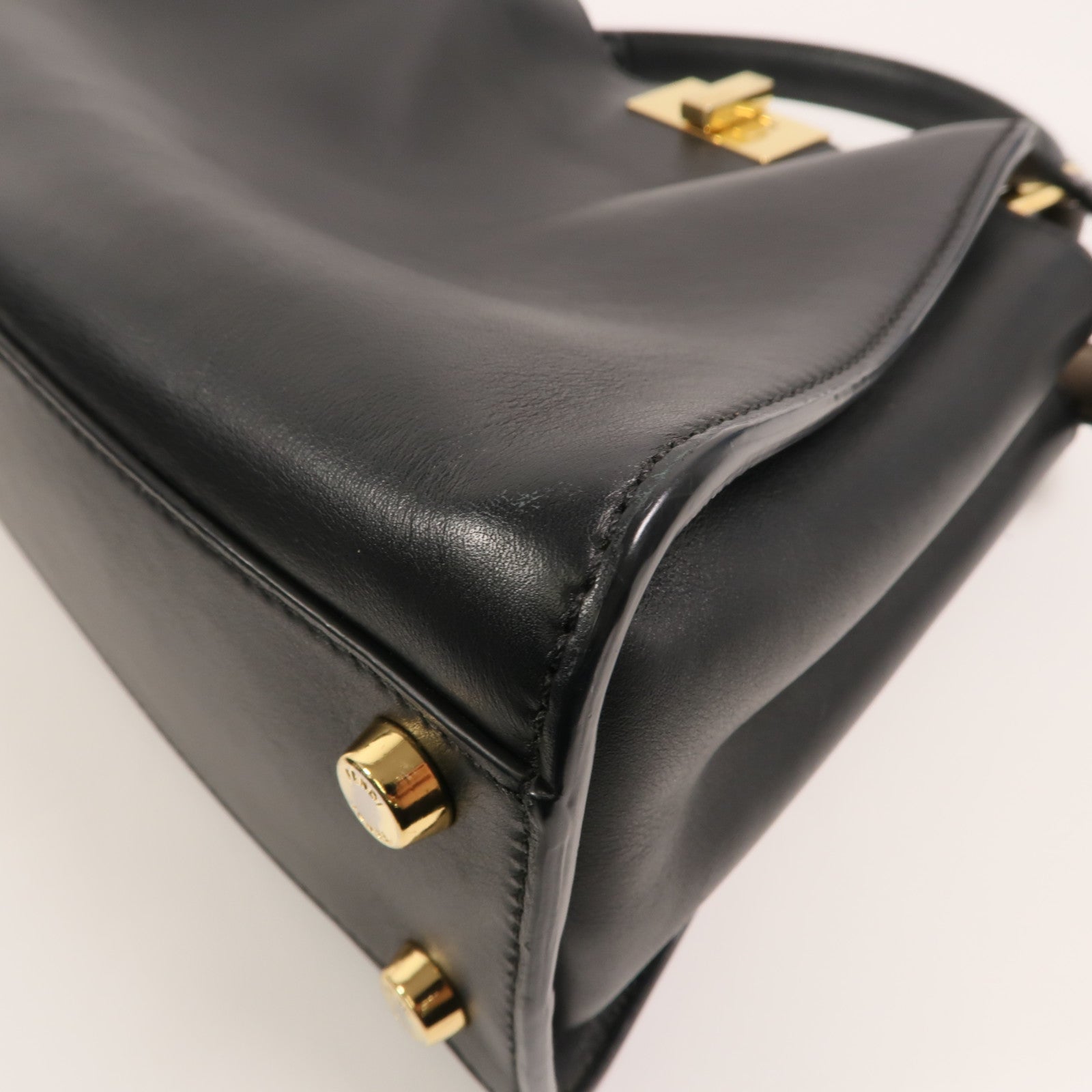 FENDI 牛皮皮革Peekaboo Small手挽肩背兩用袋