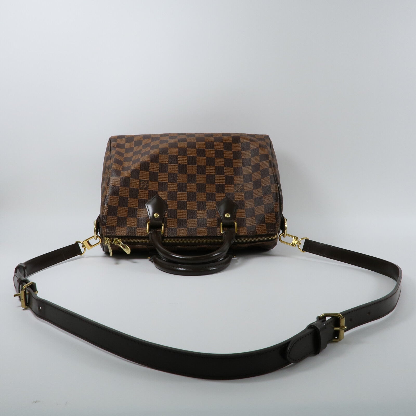LOUIS VUITTON Damier Speedy Bandouliere 手挽肩背兩用袋