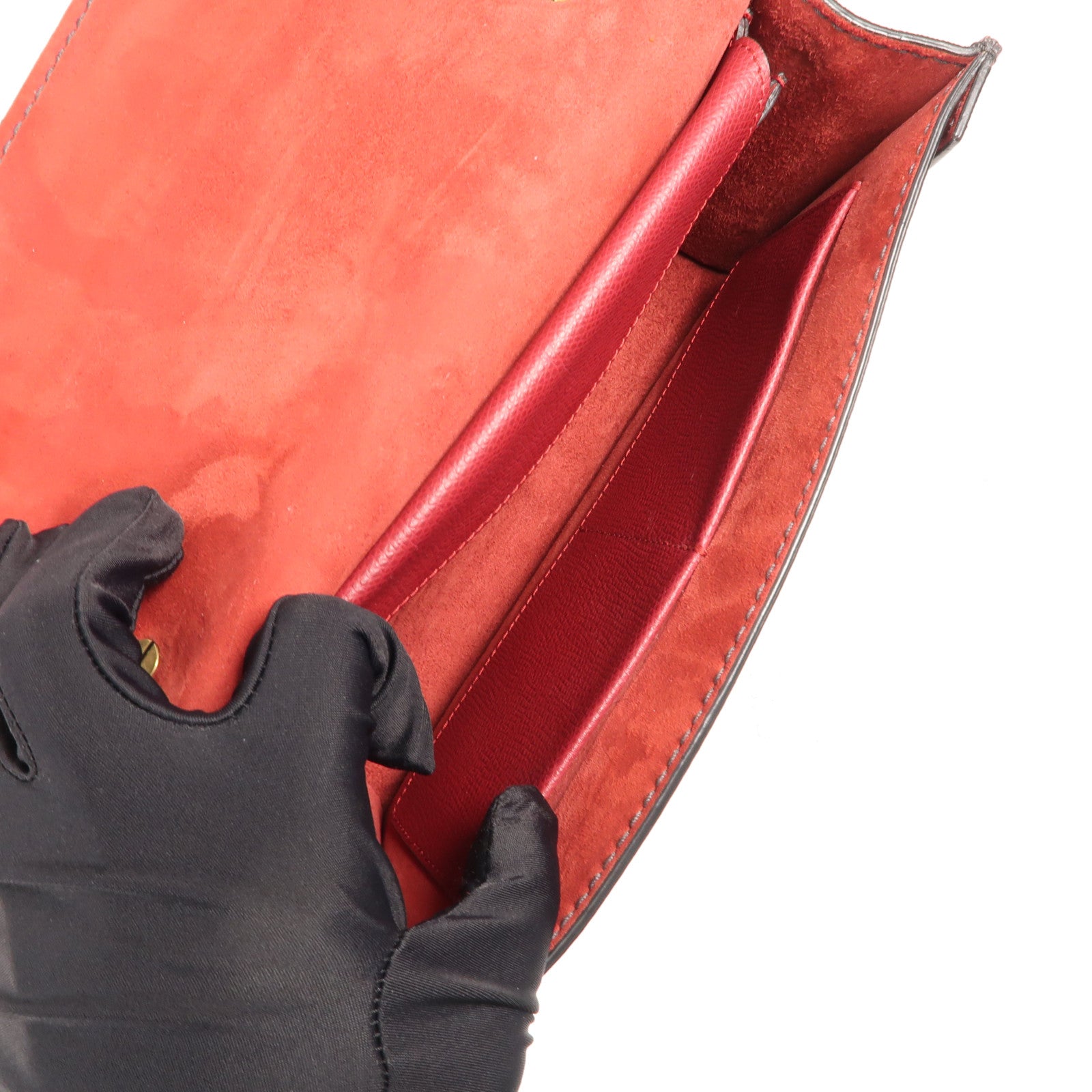 Dior 牛皮皮革J'aDior金扣鏈帶肩背袋