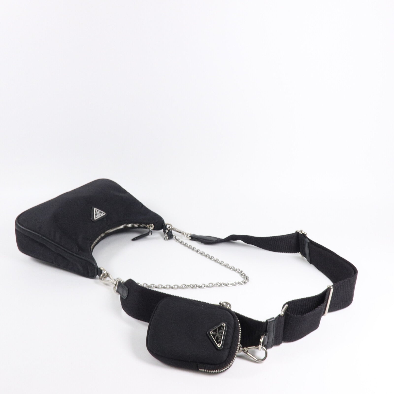 PRADA 尼龍Mini Hobo Re-Edition 2005手挽肩背兩用袋