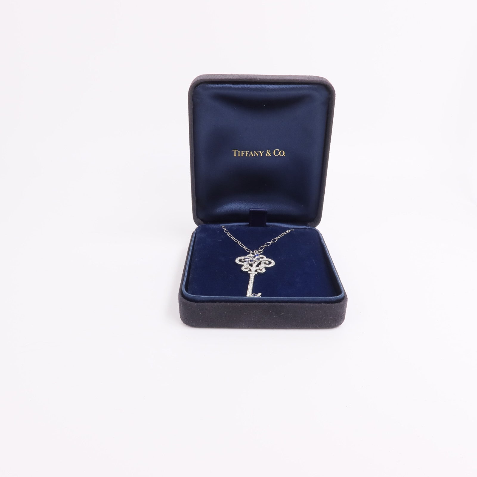 TIFFANY＆CO PT950鉑金/18K白金Enchanted Necklace鑽石項鍊