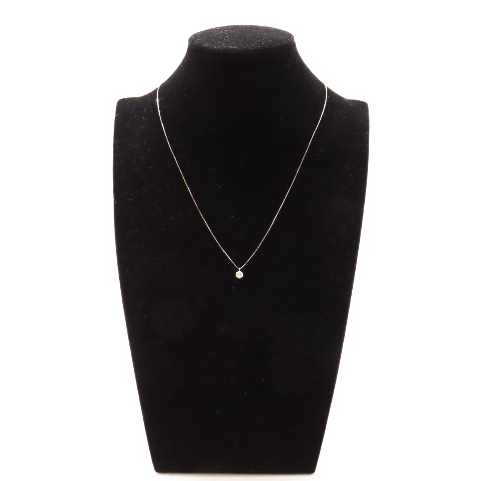 JEWELRY PT850鉑金Diamond Necklace 0.420ct鑽石項鍊