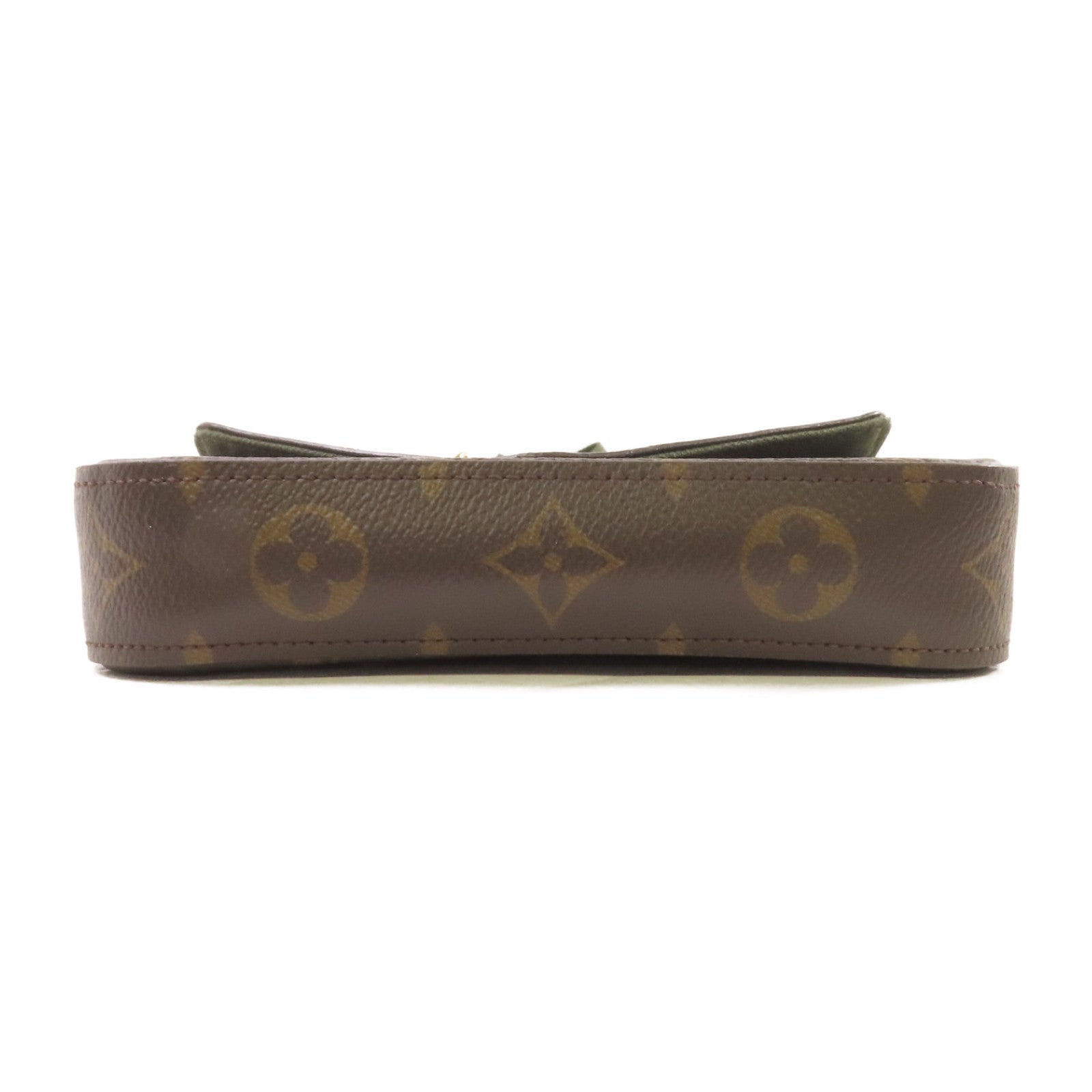 LOUIS VUITTON Monogram Pochette Felicie Pouch Shoulder Bag金扣肩背袋啡色