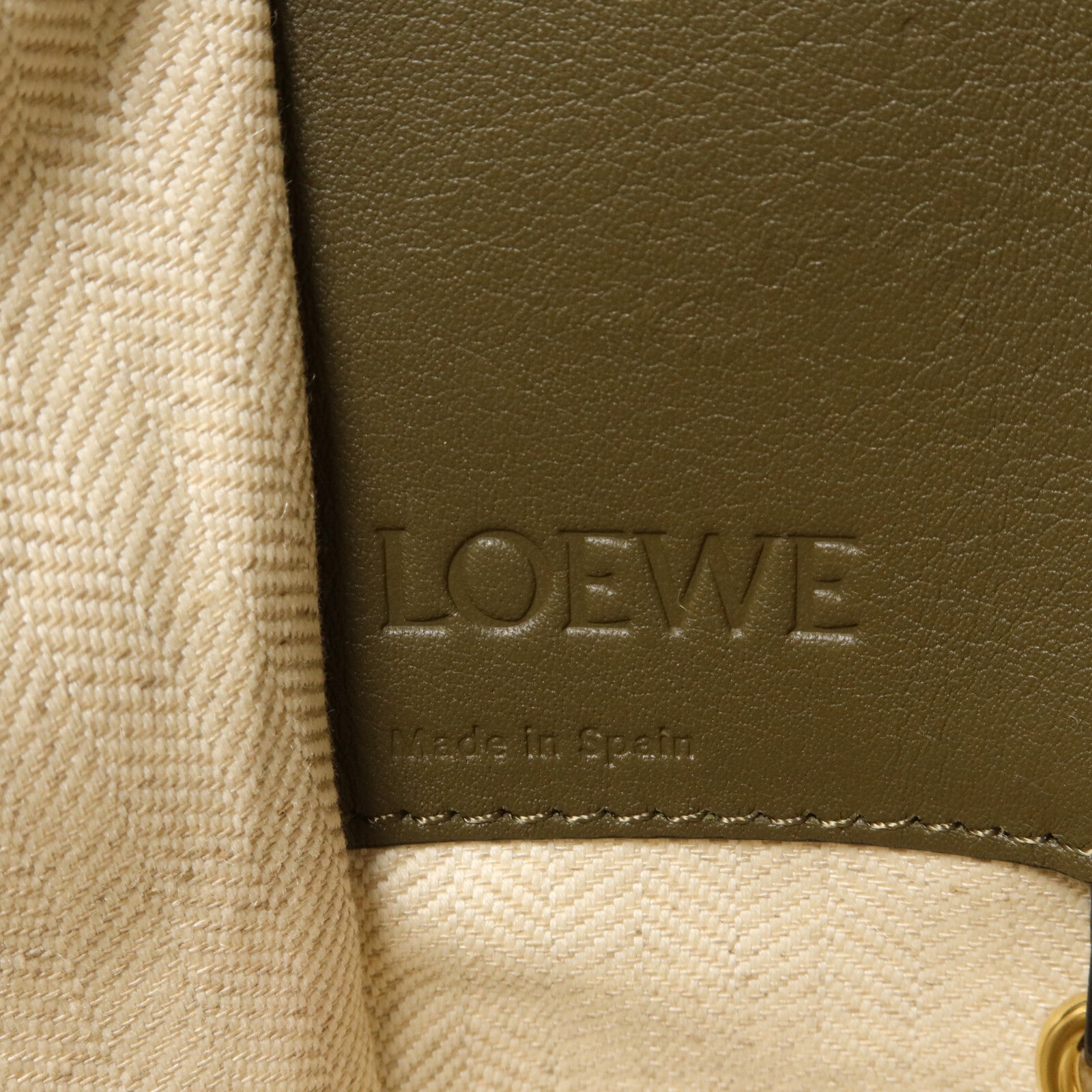 LOEWE 牛皮皮革Hammock Small手挽肩背兩用袋