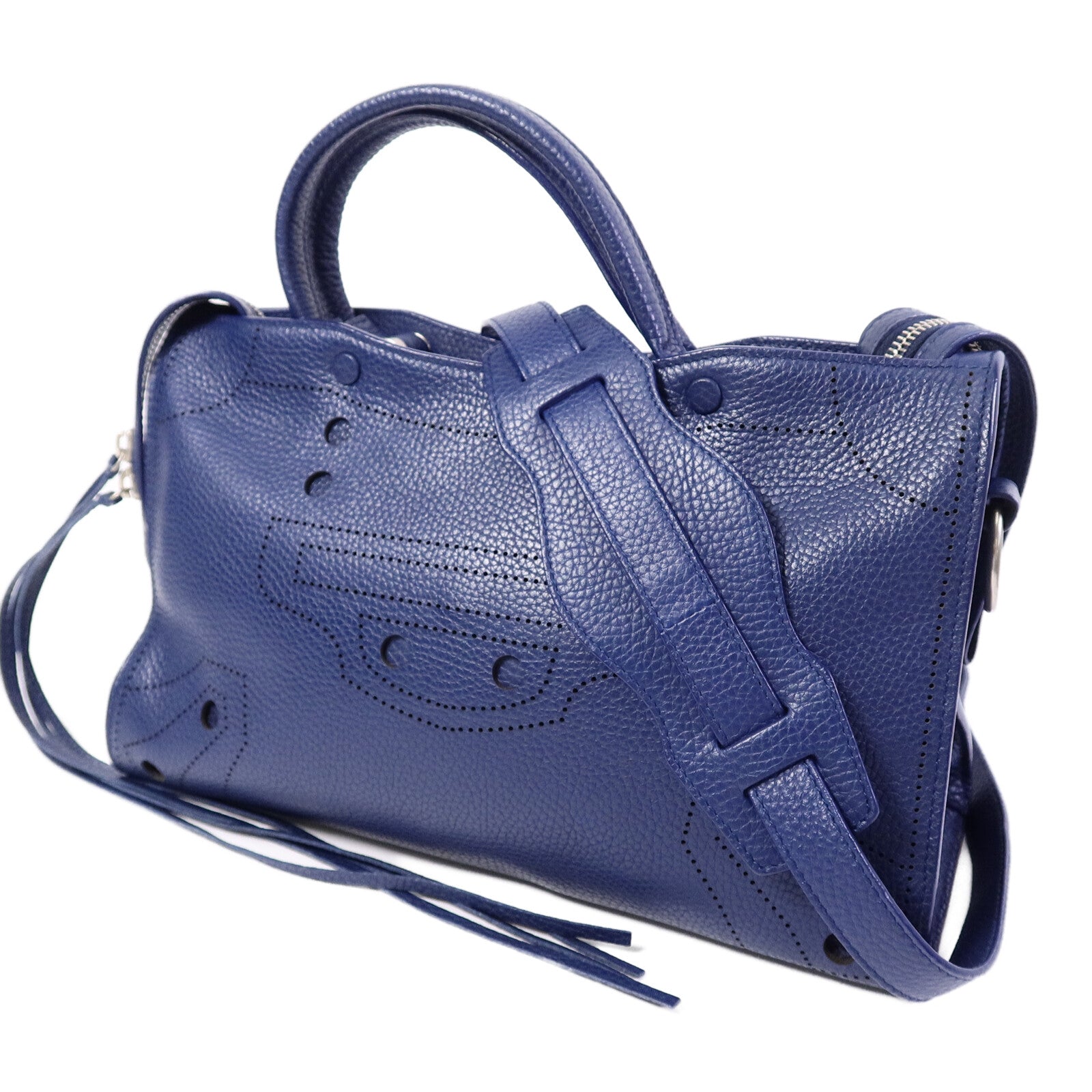 BALENCIAGA 牛皮皮革Blackout City手挽肩背兩用袋