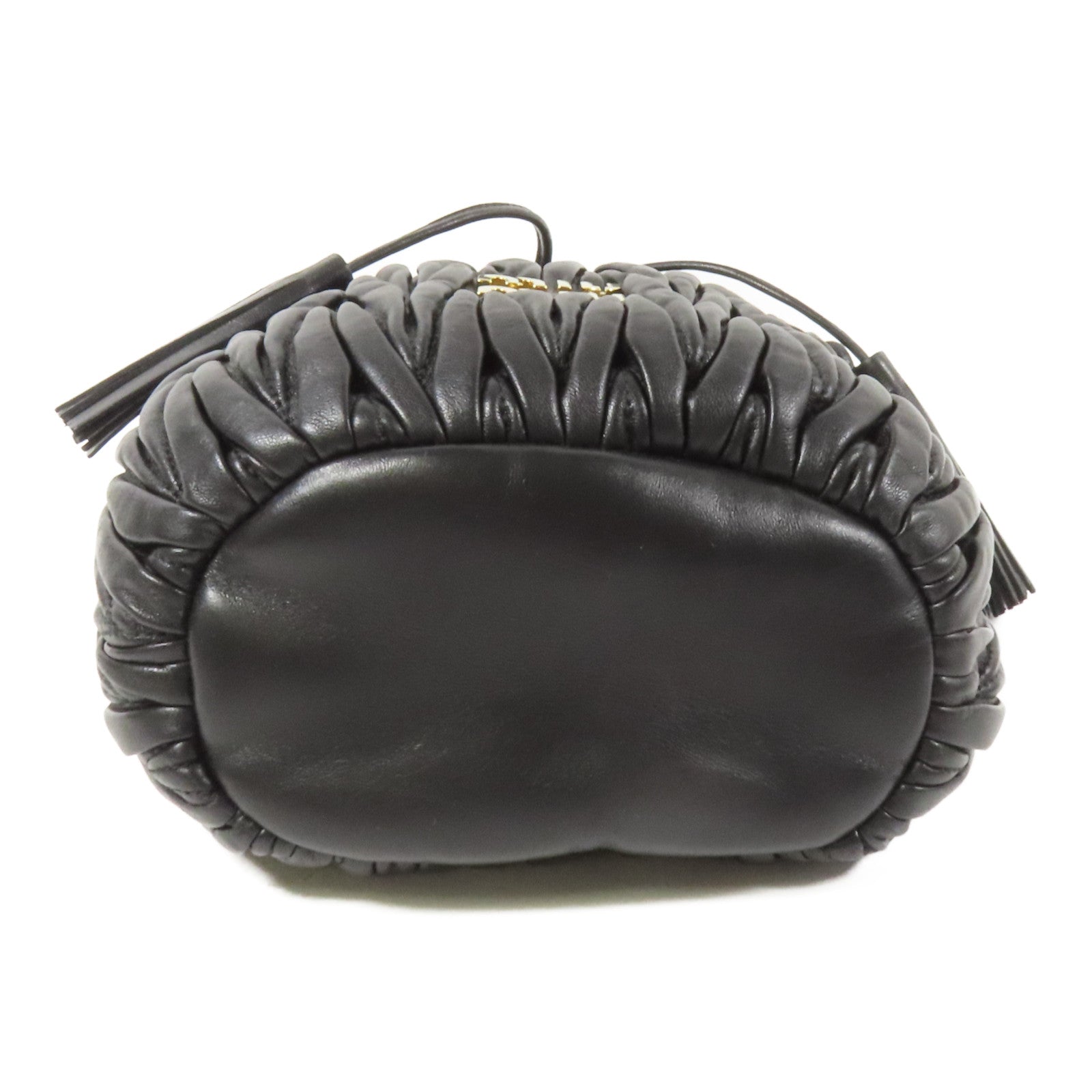 Miu Miu 羊皮皮革Bucket Bag金扣手挽肩背兩用袋
