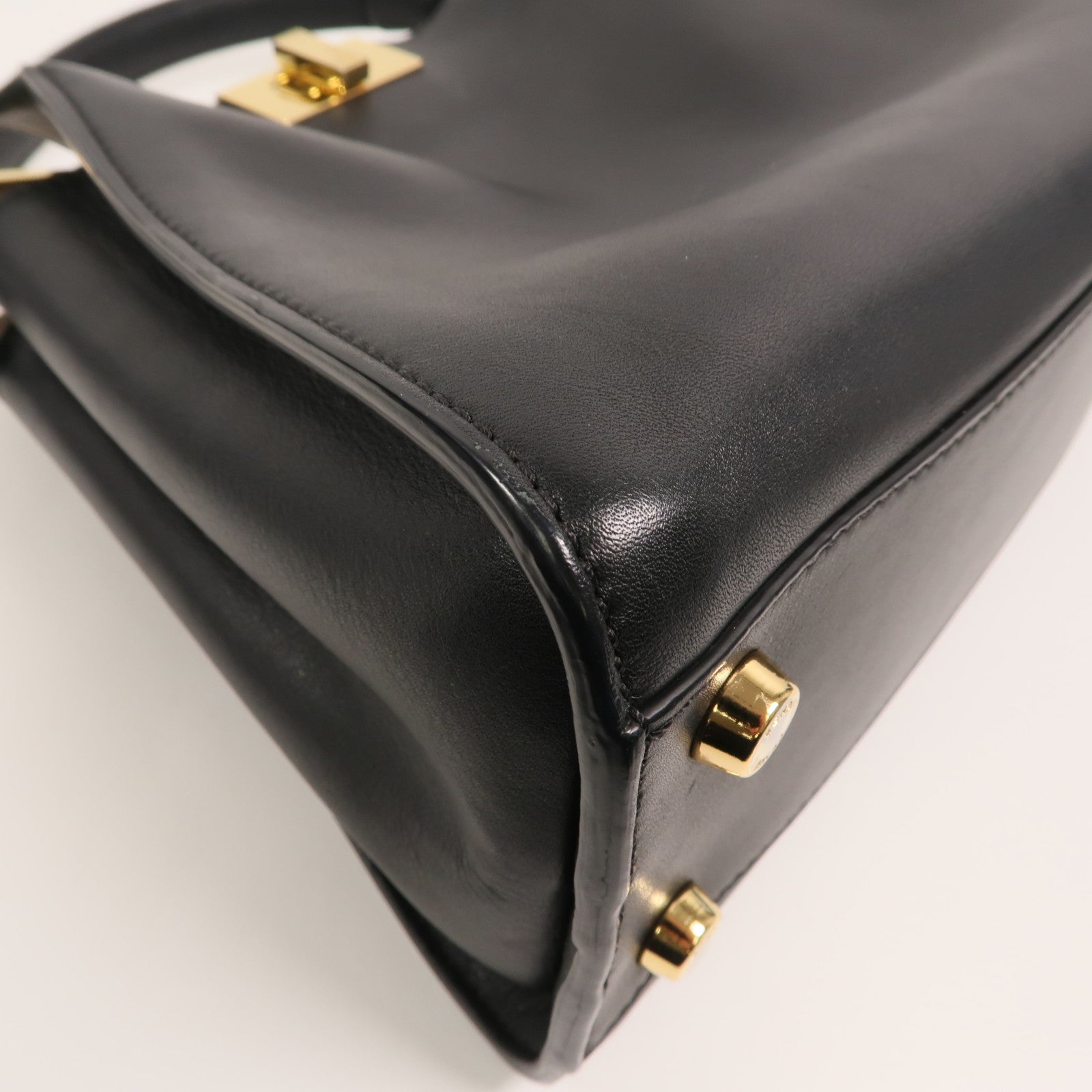 FENDI 牛皮皮革Peekaboo Small手挽肩背兩用袋
