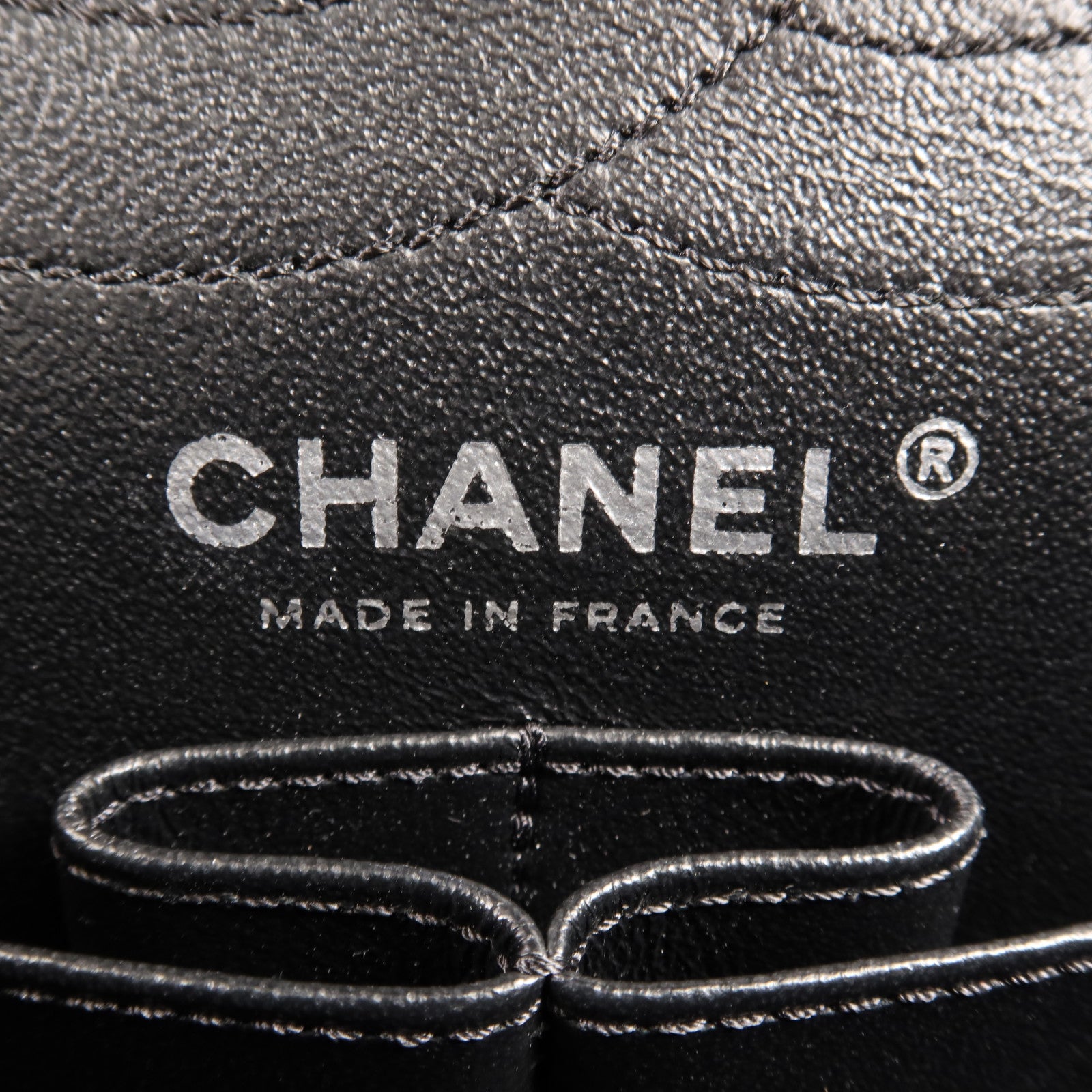 CHANEL 牛皮皮革Mini 2.55 So Black鏈帶肩背袋