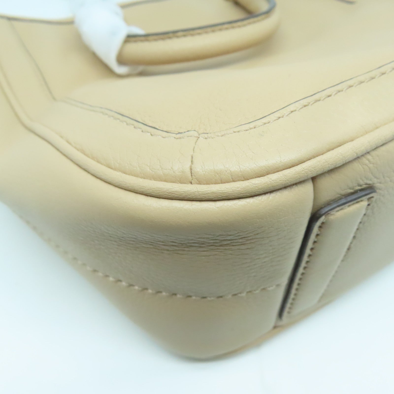 Tory Burch 【激減優惠】牛皮皮革2 Way Shoulder Bag金扣手挽肩背兩用袋米色