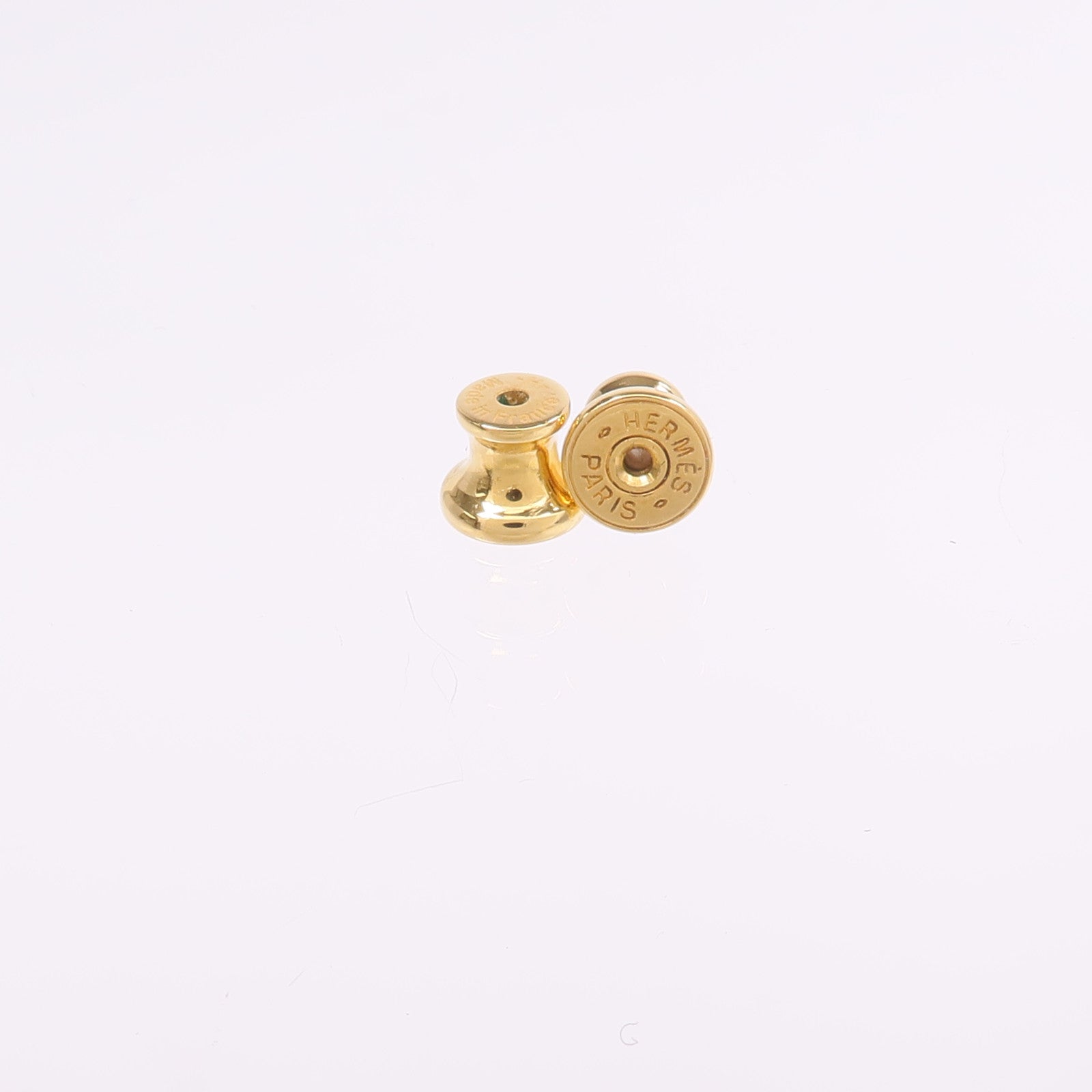 HERMES 金屬Mini Pop H耳環Noir