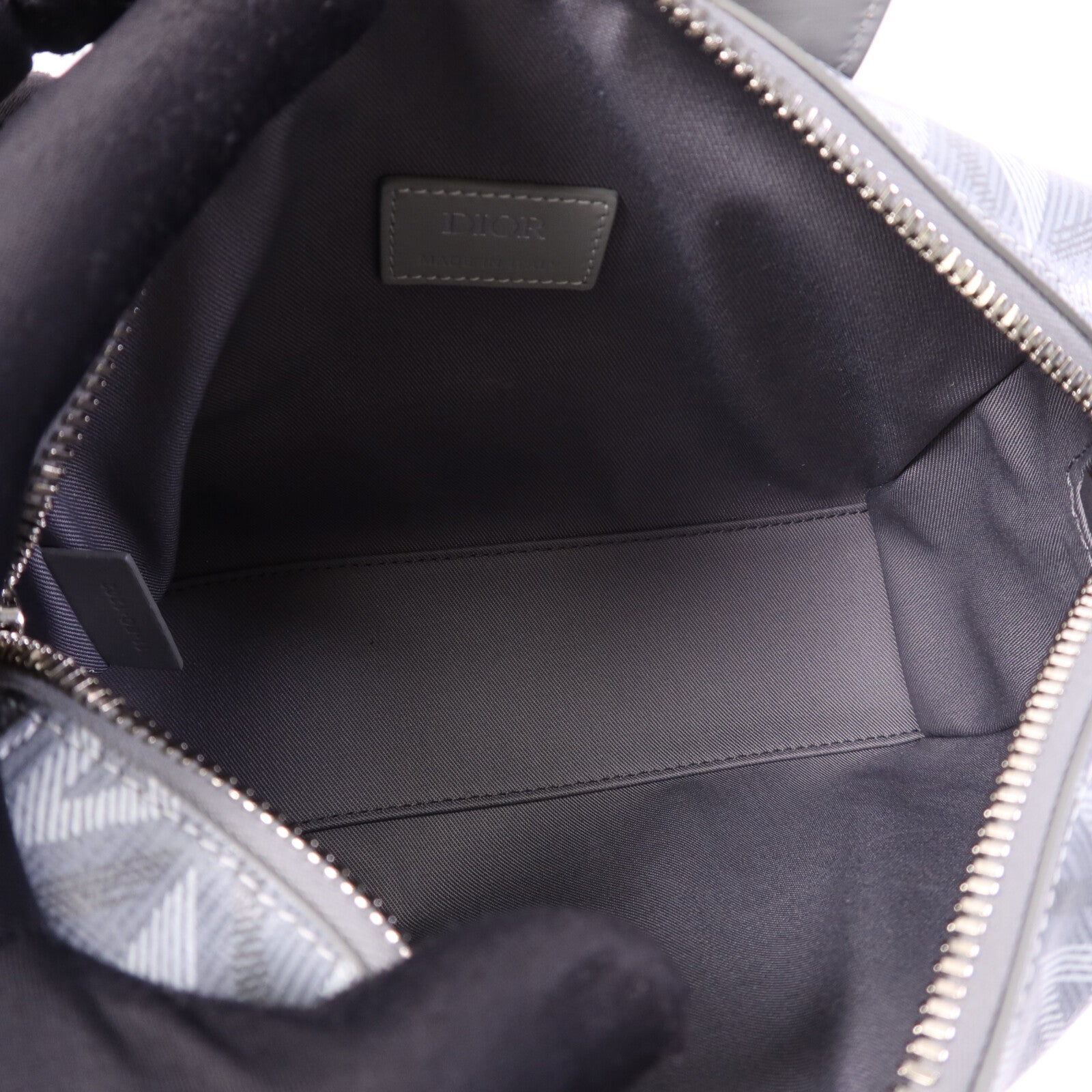 Dior 塗層帆布Lingot 22銀扣肩背袋