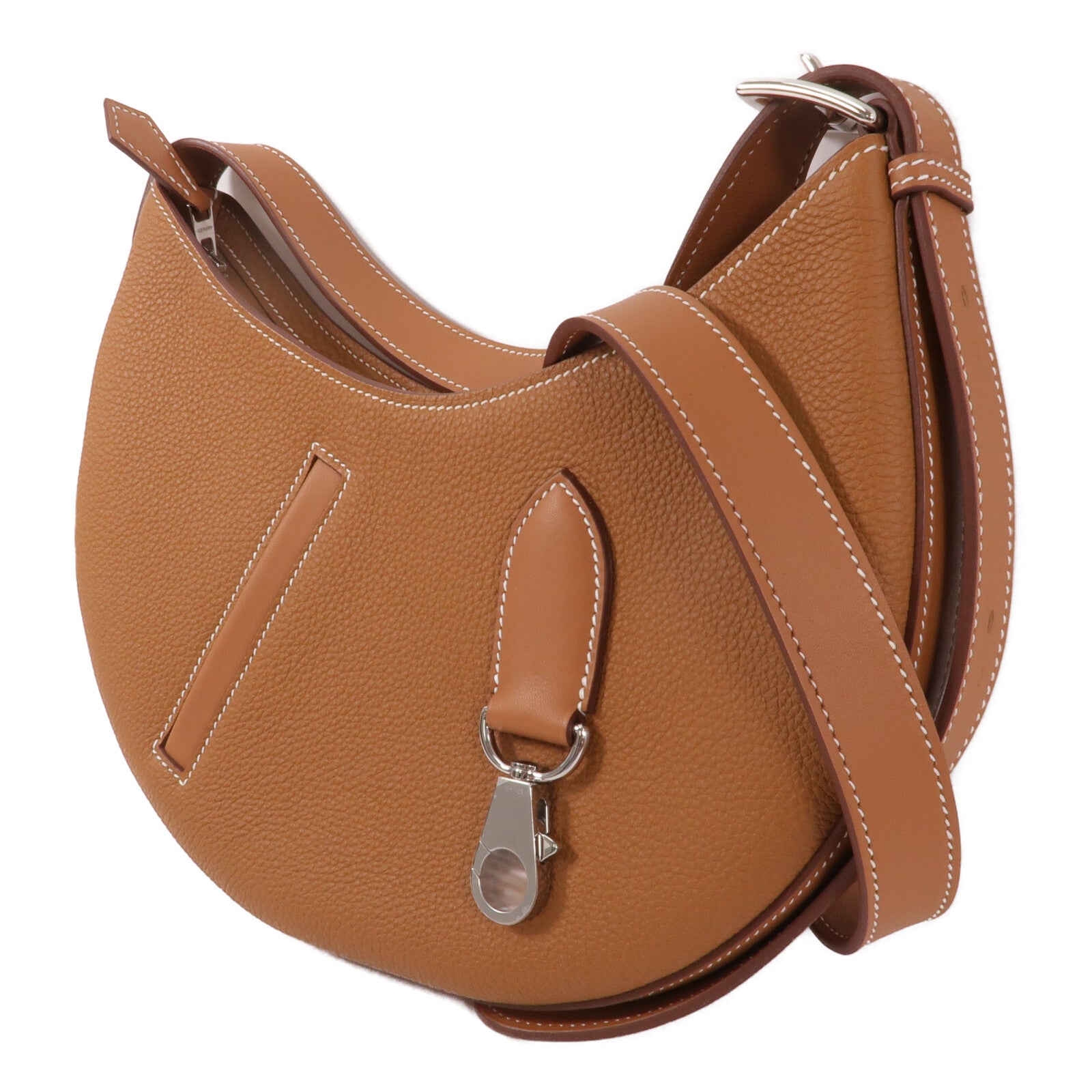 HERMES Togo皮革Arcon Slim肩背袋Gold