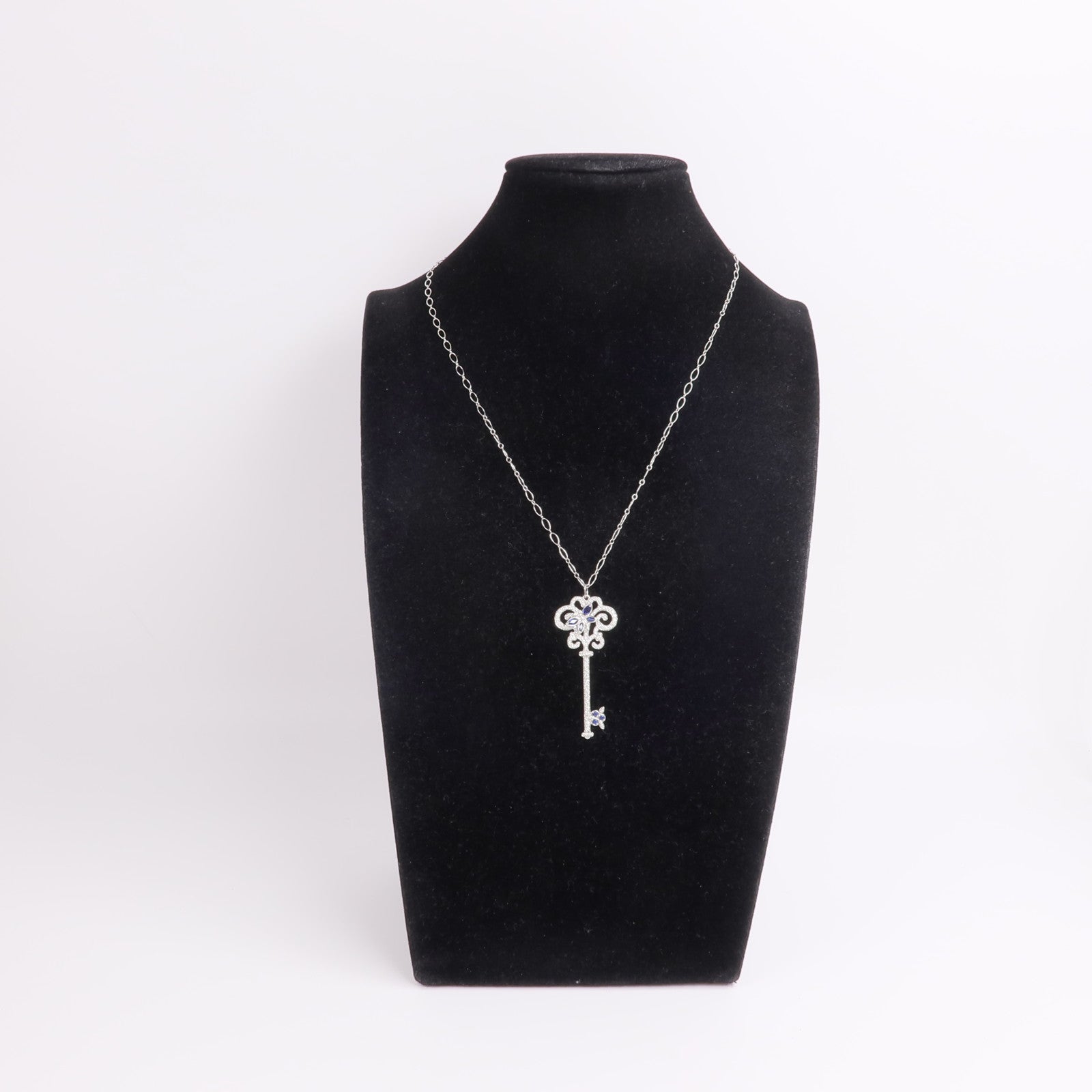 TIFFANY＆CO PT950鉑金/18K白金Enchanted Necklace鑽石項鍊