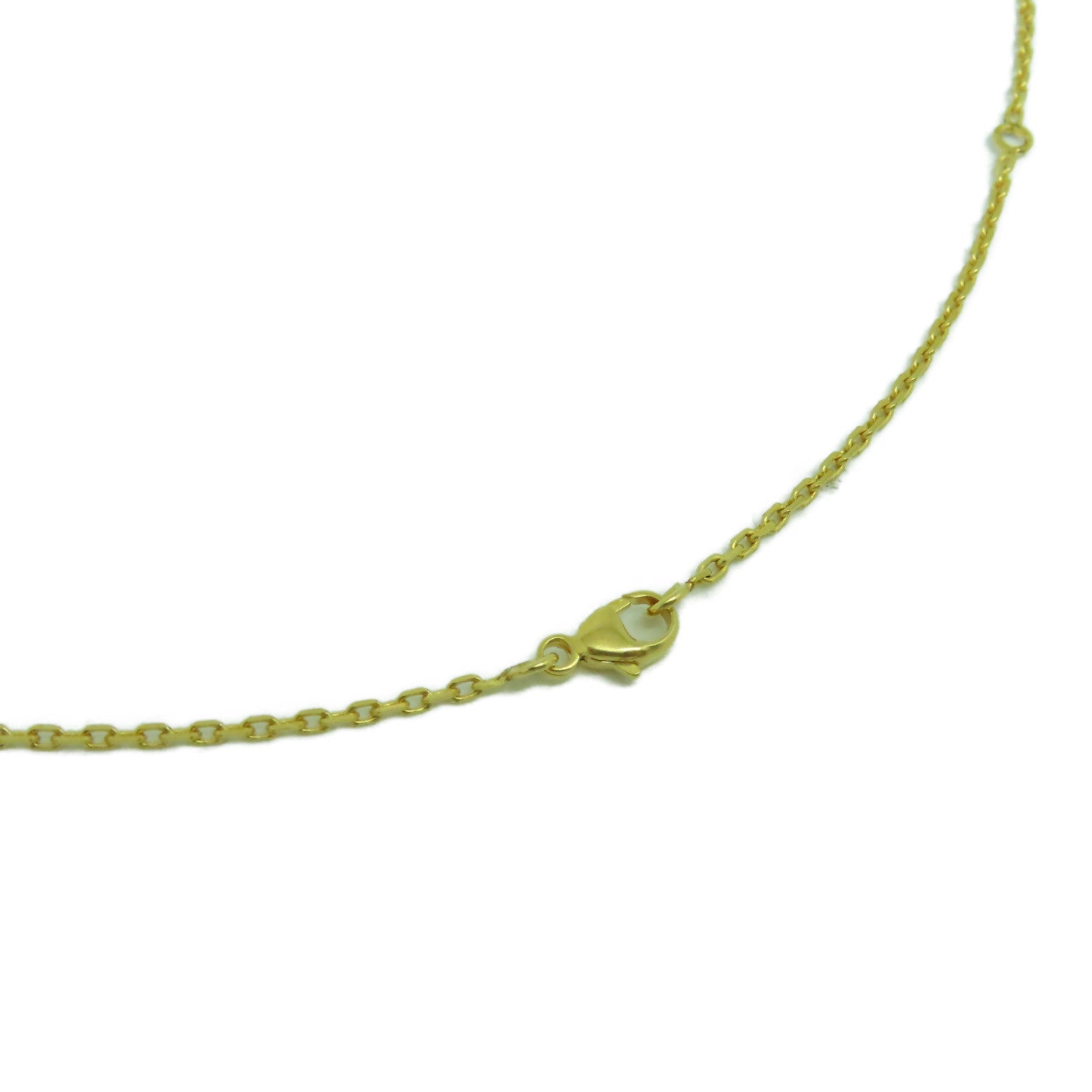 HERMES 金屬O'Kelly Necklace金扣項鍊金色/黑色