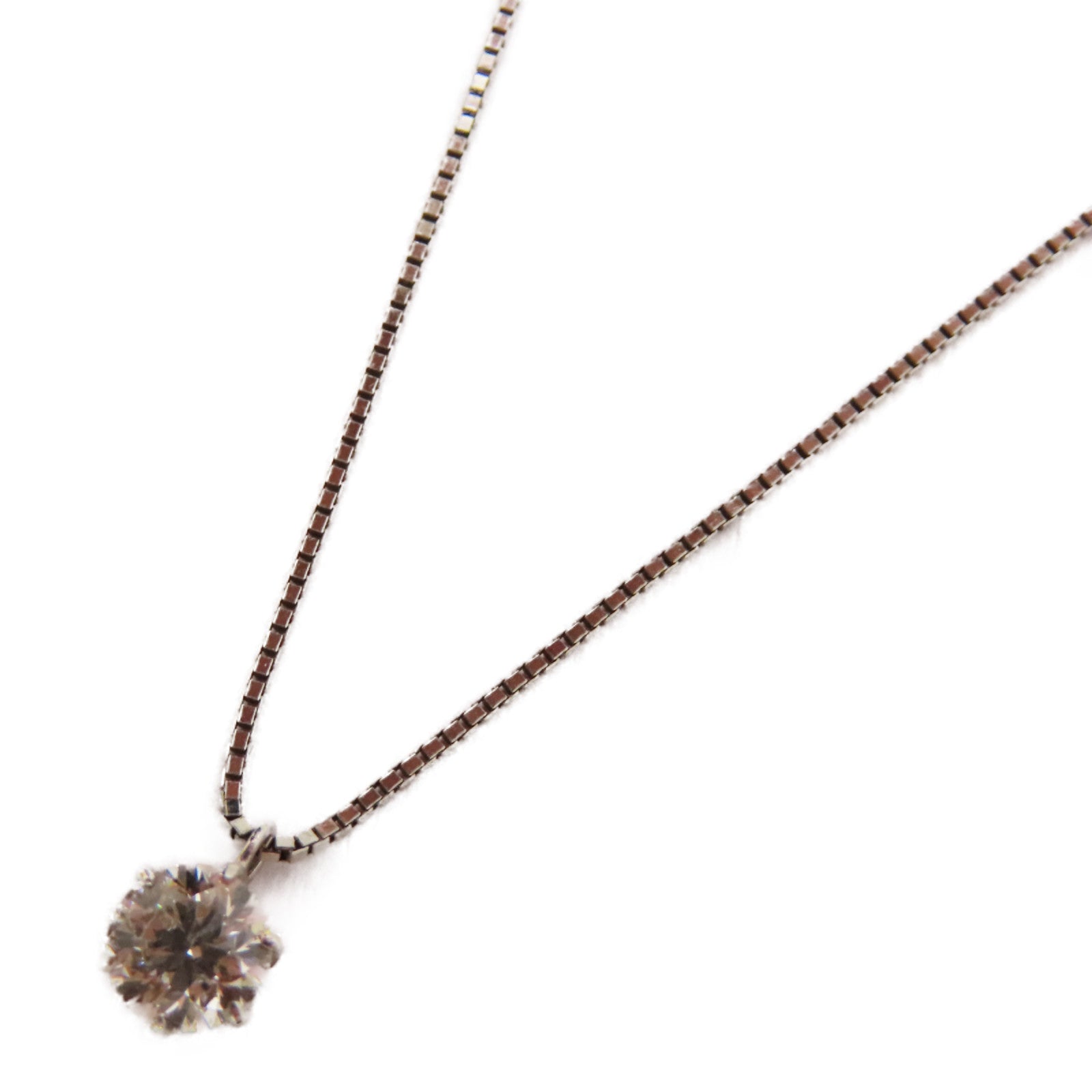JEWELRY PT850鉑金Diamond Necklace 0.420ct鑽石項鍊