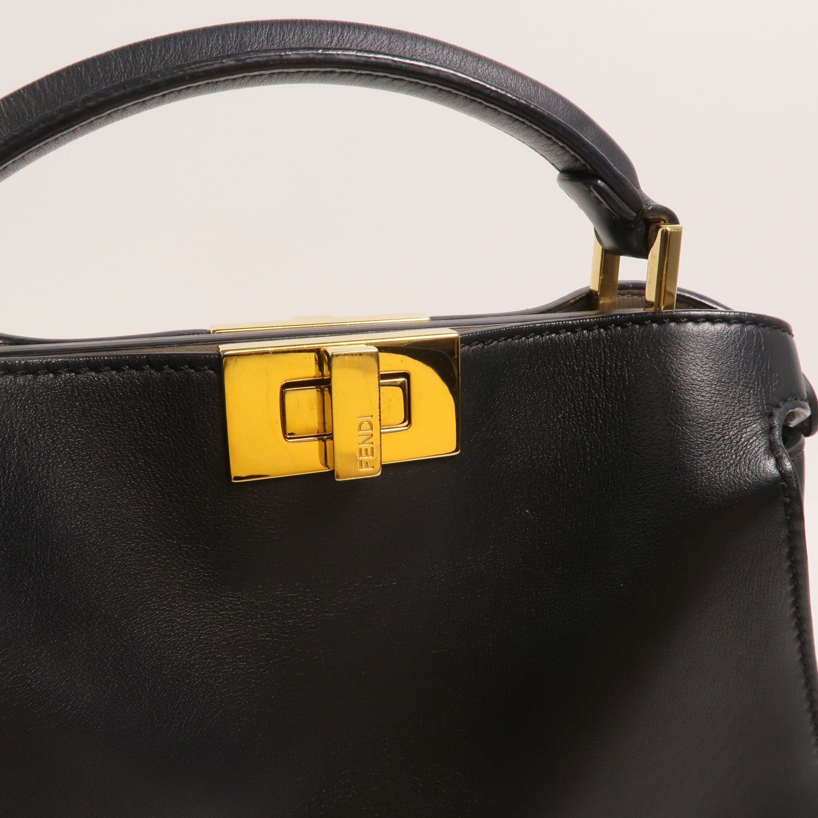 FENDI 牛皮皮革Peekaboo Small手挽肩背兩用袋