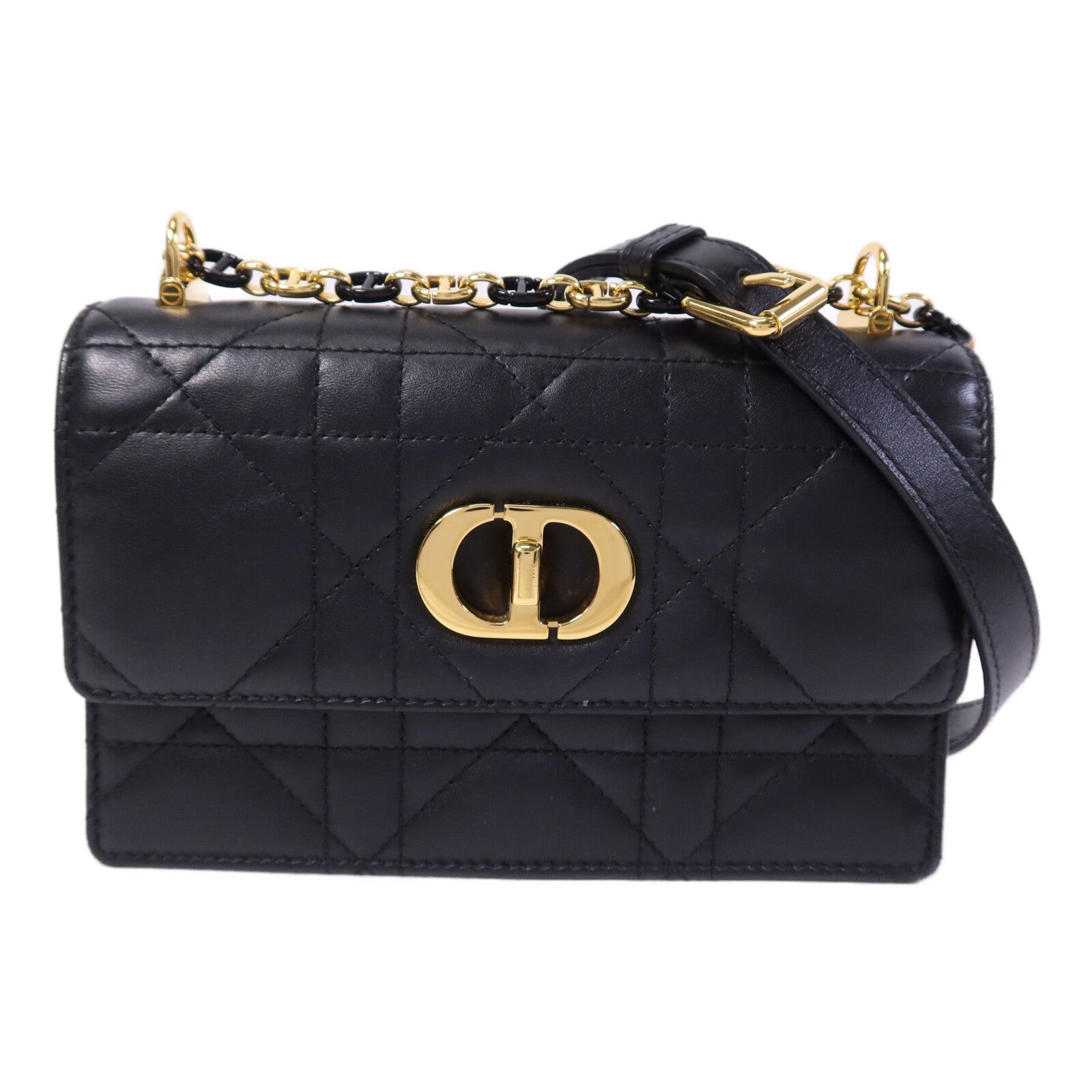 Dior 羊皮皮革Miss Caro Mini金扣鏈帶肩背袋