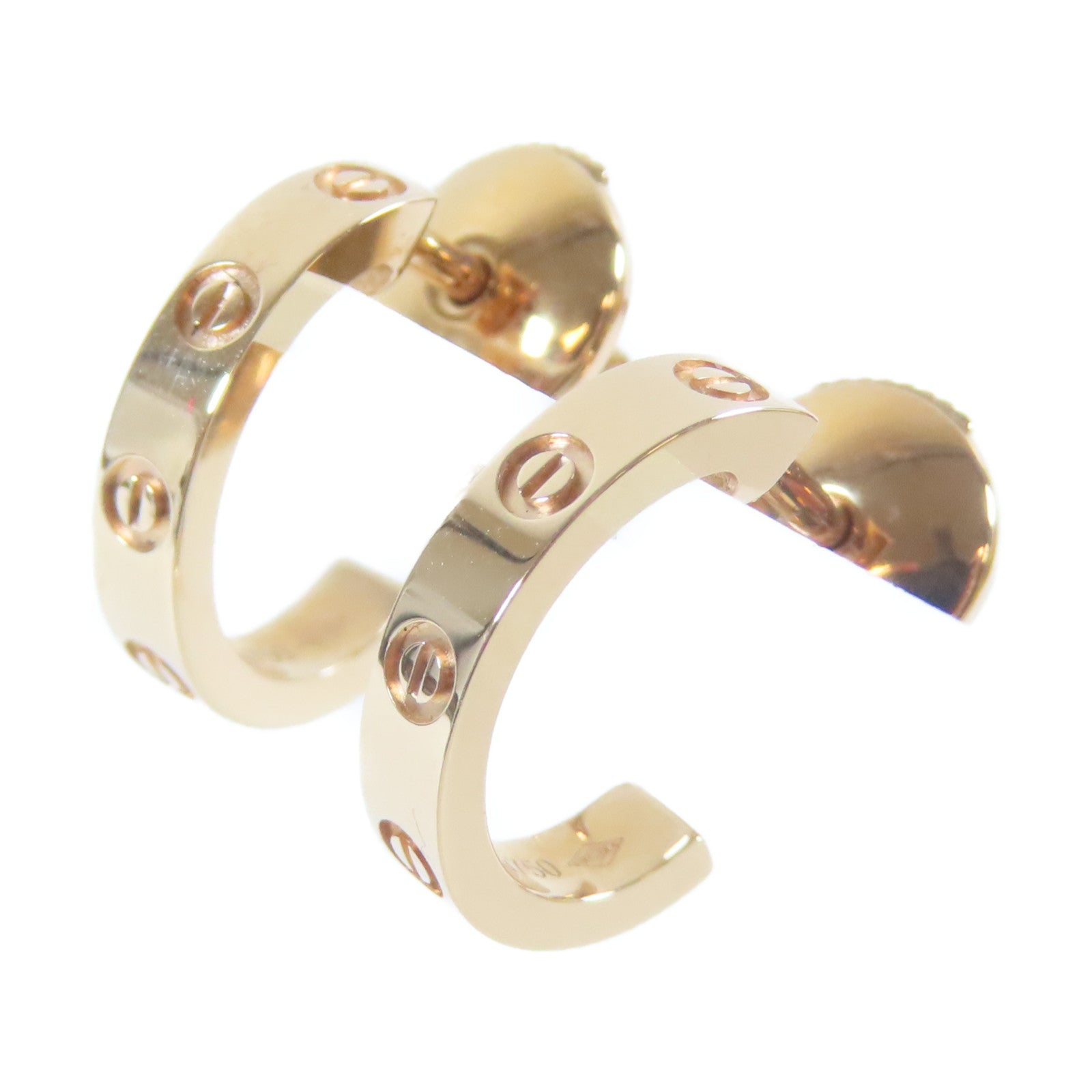 CARTIER 18K玫瑰金Love Earrings耳環
