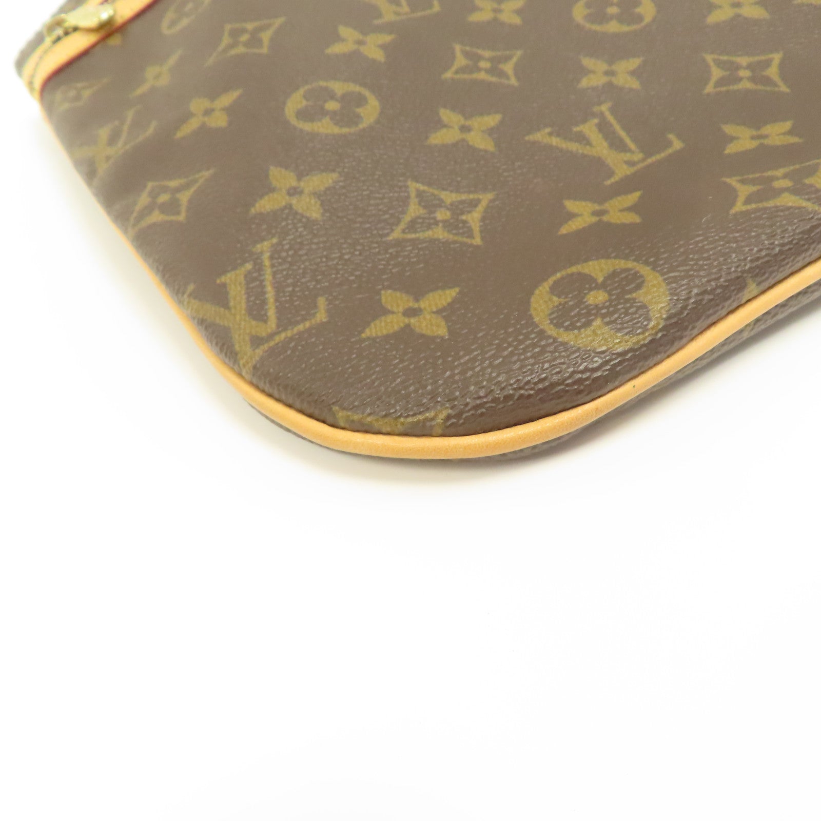 LOUIS VUITTON Monogram Pochette Bosphore金扣肩背袋啡色