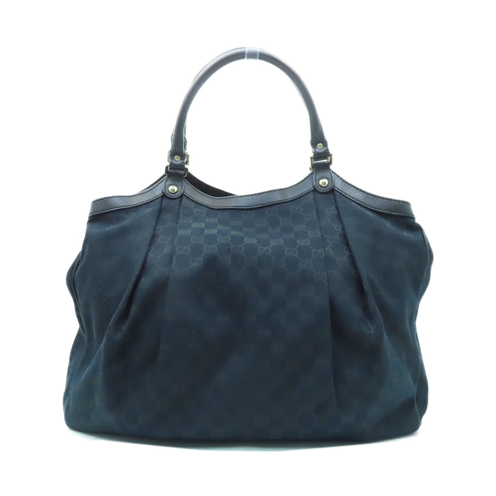 GUCCI 【激減優惠】帆布Shoulder Bag銀扣肩背袋藍色