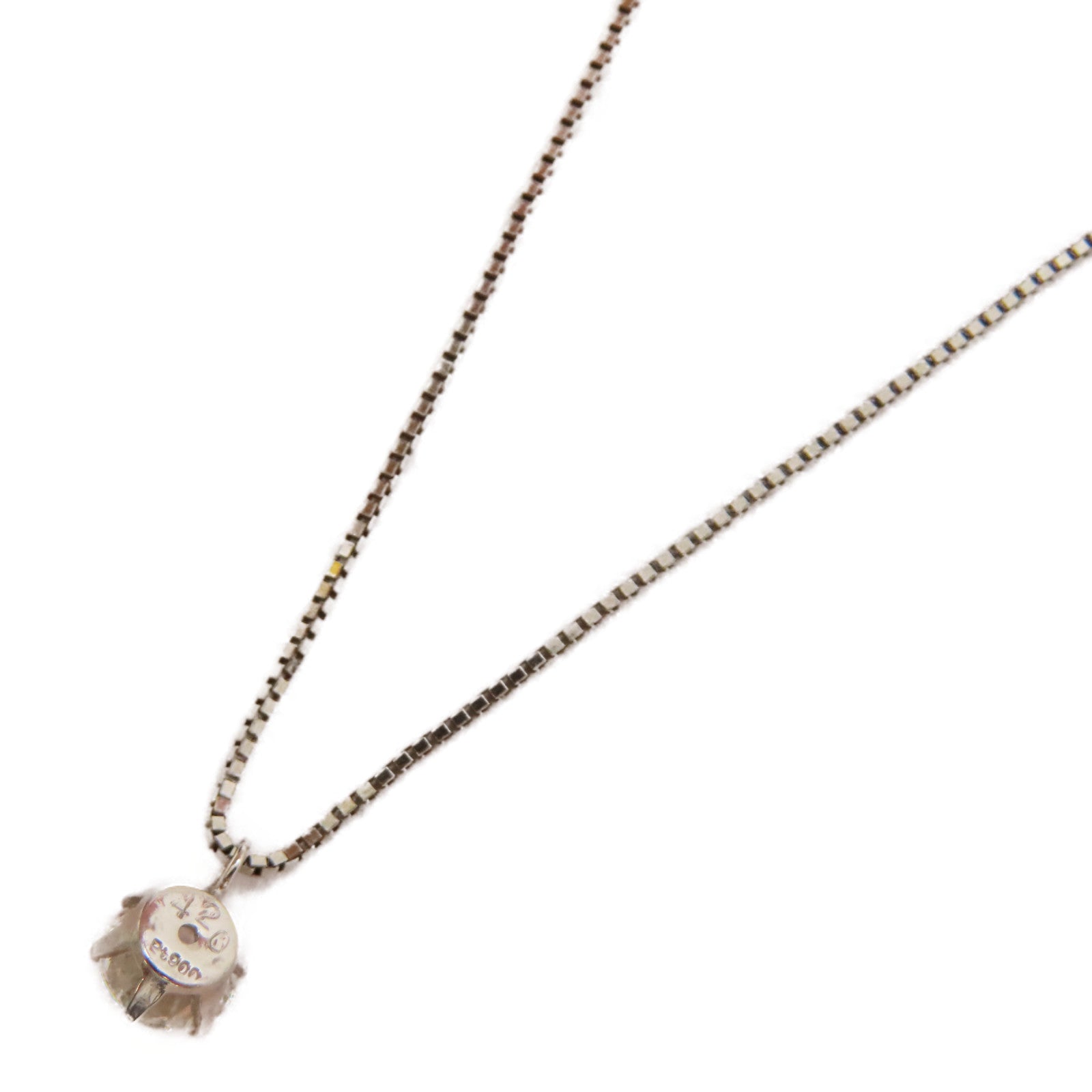 JEWELRY PT850鉑金Diamond Necklace 0.420ct鑽石項鍊