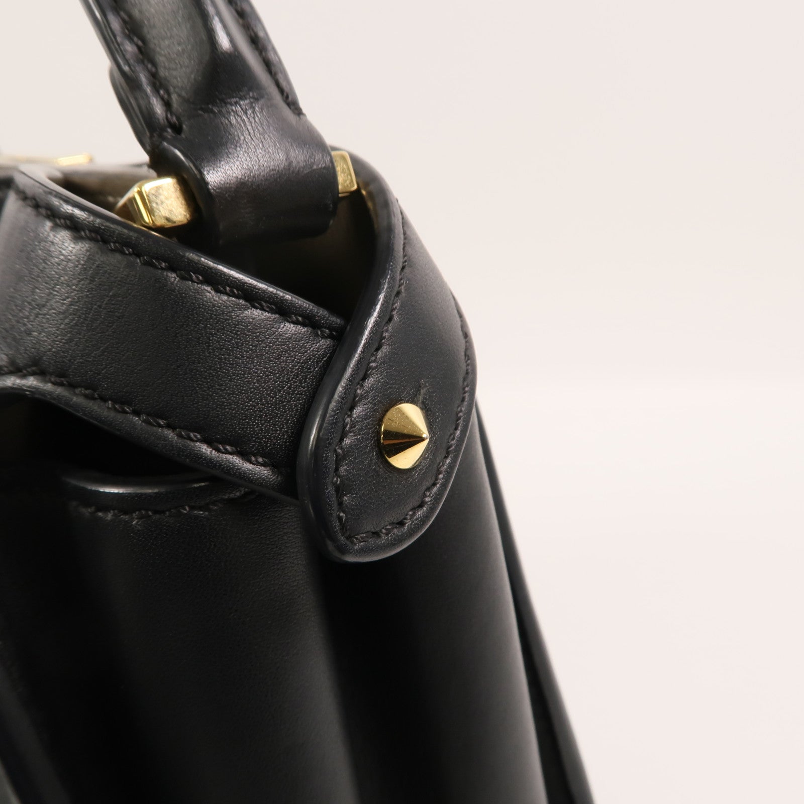 FENDI 牛皮皮革Peekaboo Small手挽肩背兩用袋