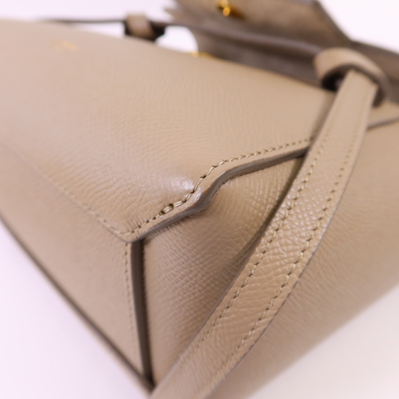 CELINE 牛皮皮革Belt Bag Nano金扣肩背袋