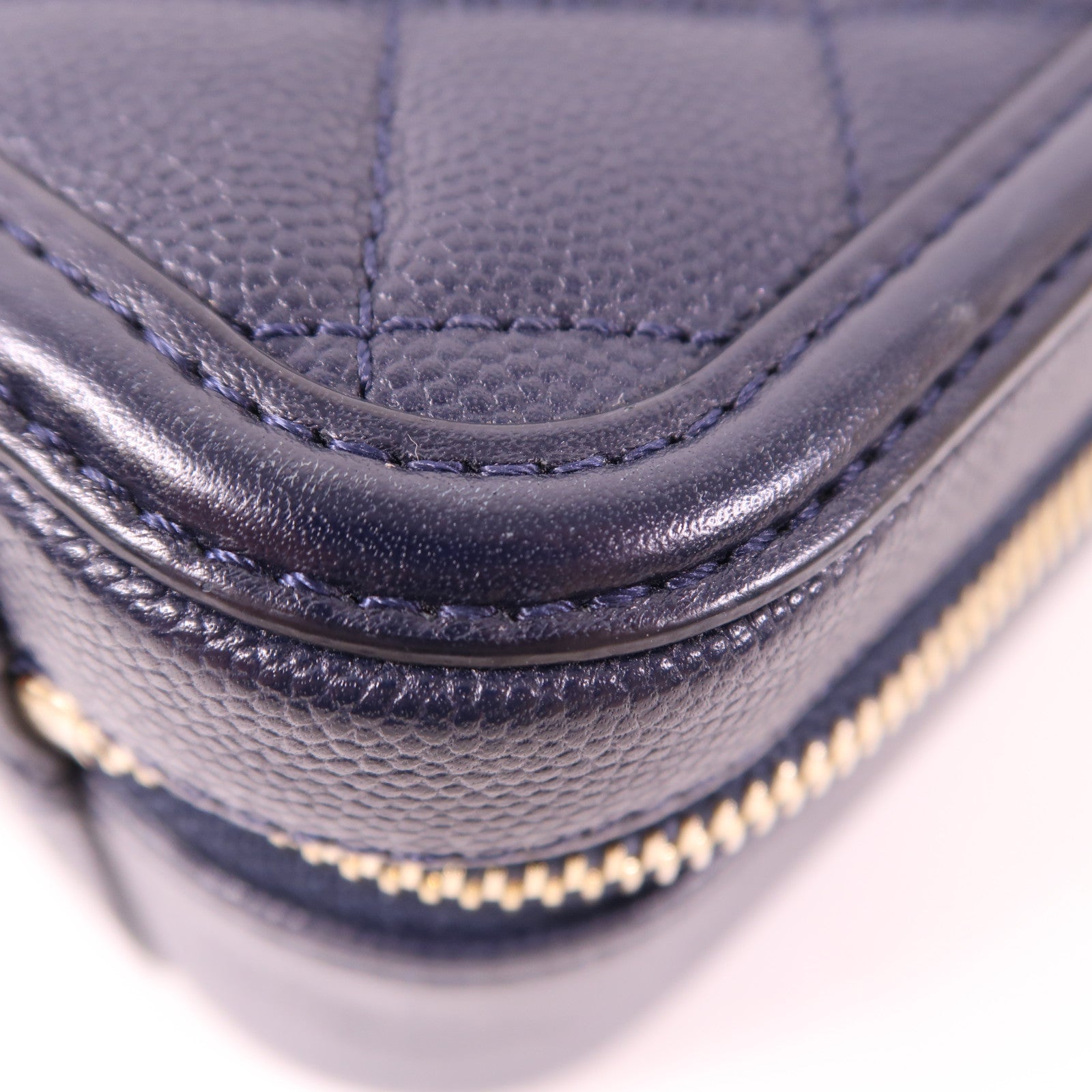 CHANEL 牛皮皮革Vanity Case金扣手挽肩背兩用袋