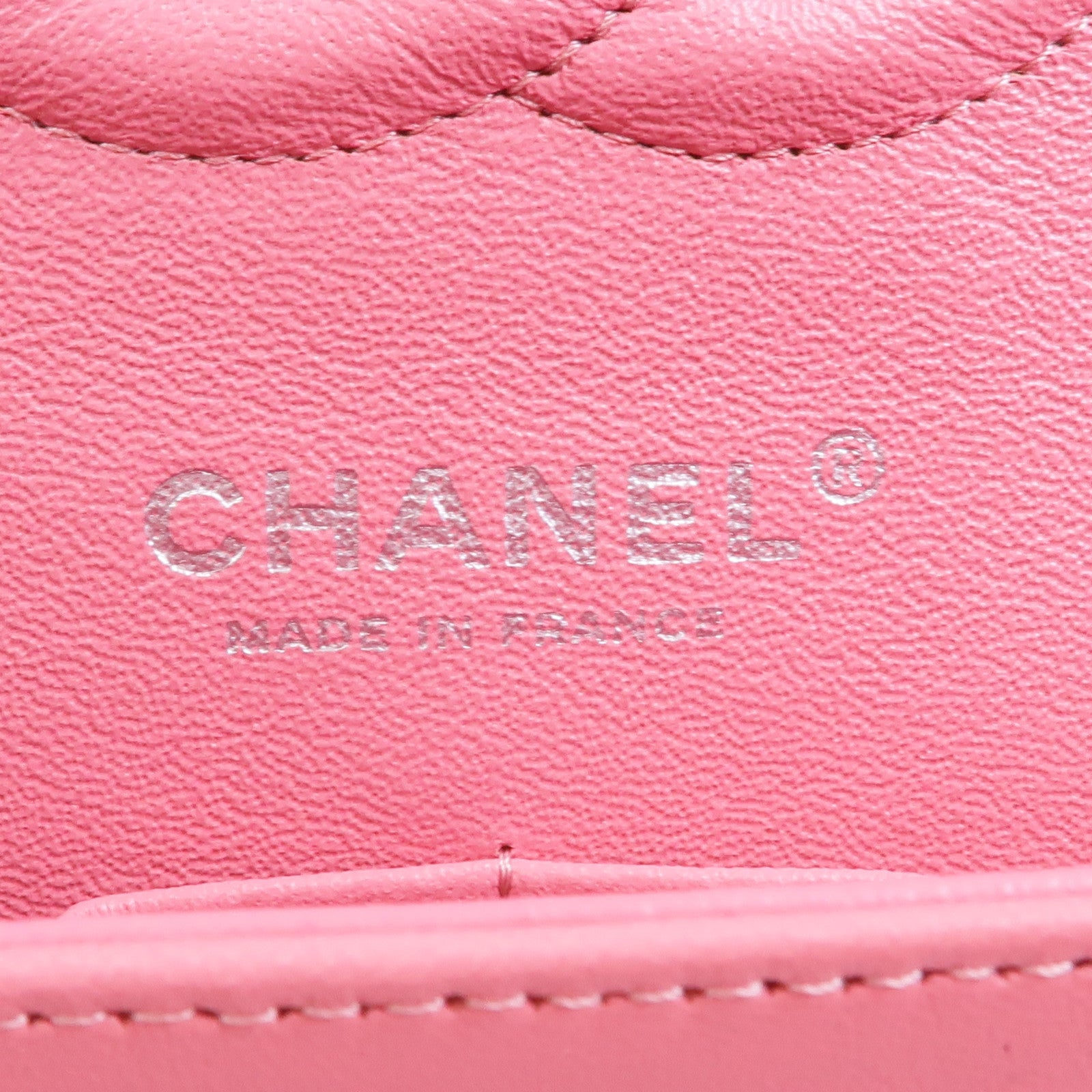 CHANEL 羊皮皮革Classic 25銀扣鏈帶肩背袋