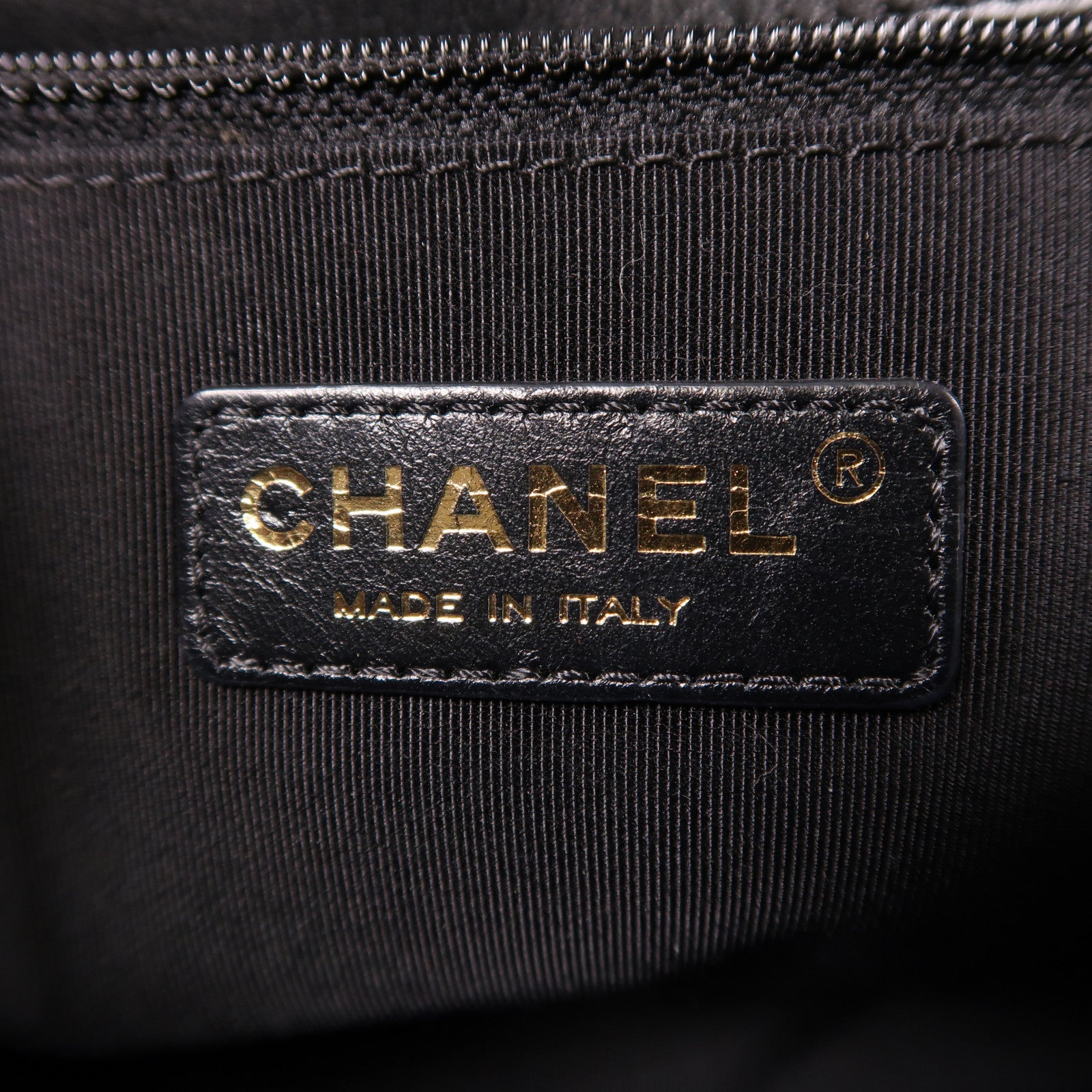 CHANEL CC GHW Chain Shoulder Bag Calfskin Leather