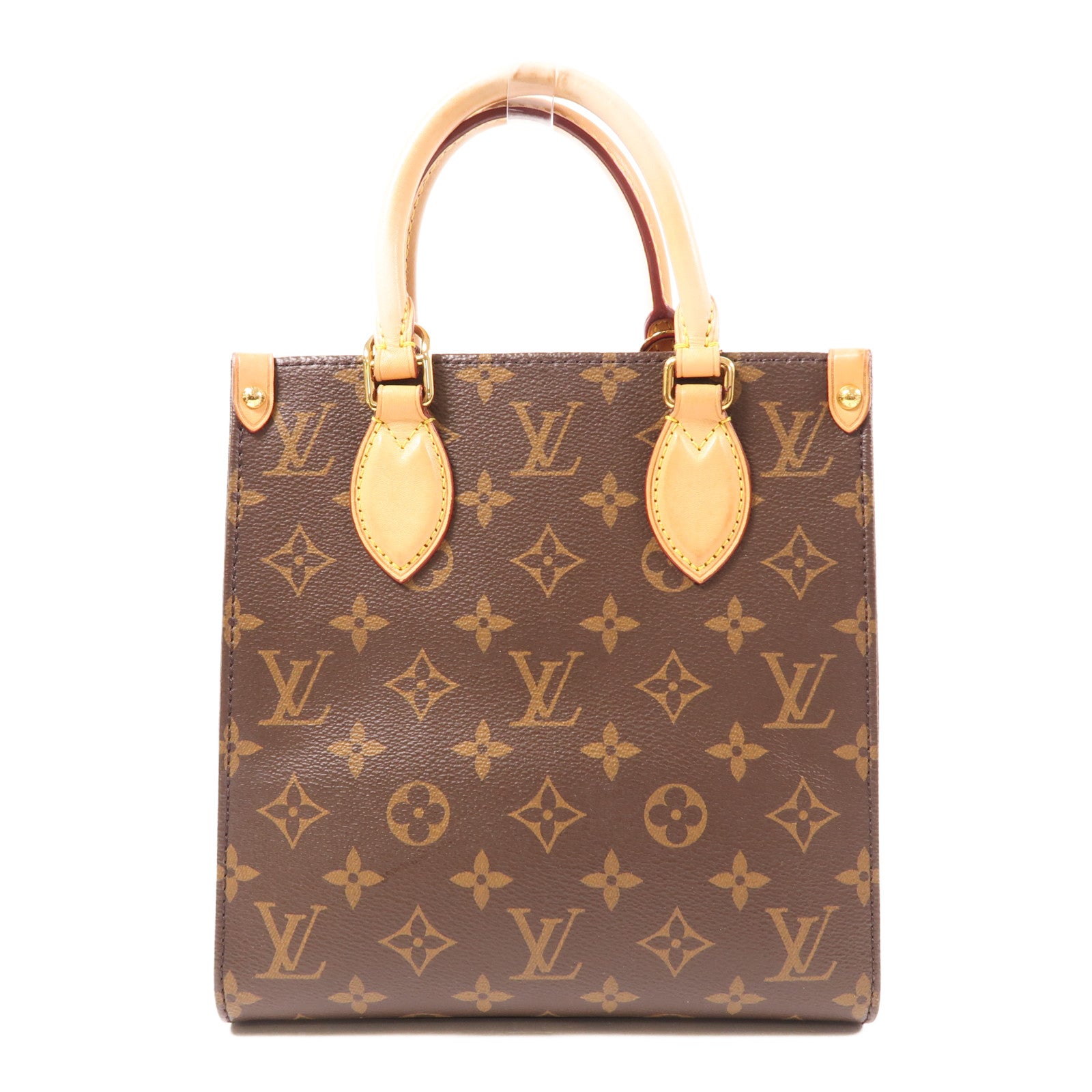 LOUIS VUITTON 【激減優惠】Monogram Sac Plat BB金扣手挽肩背兩用袋