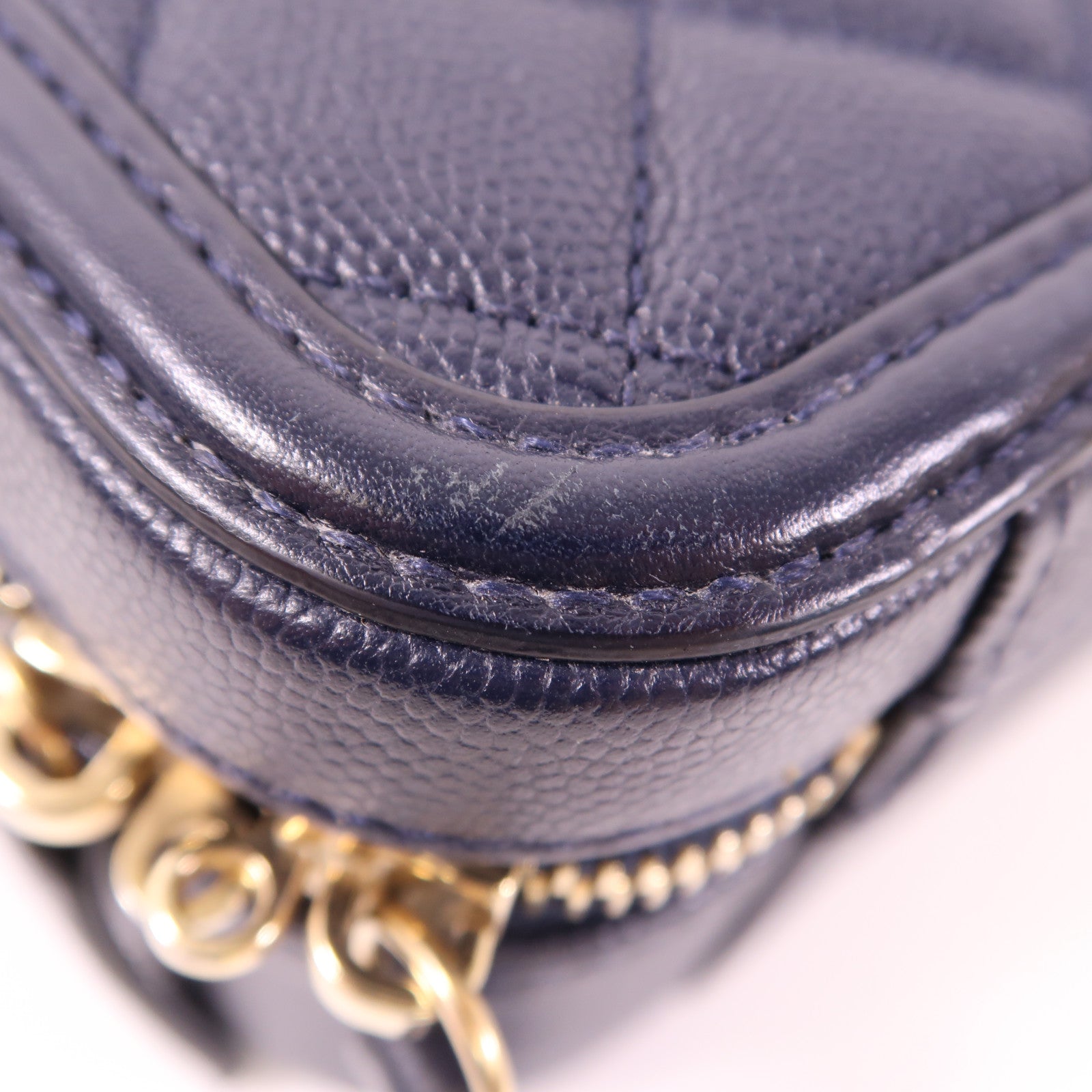 CHANEL 牛皮皮革Vanity Case金扣手挽肩背兩用袋