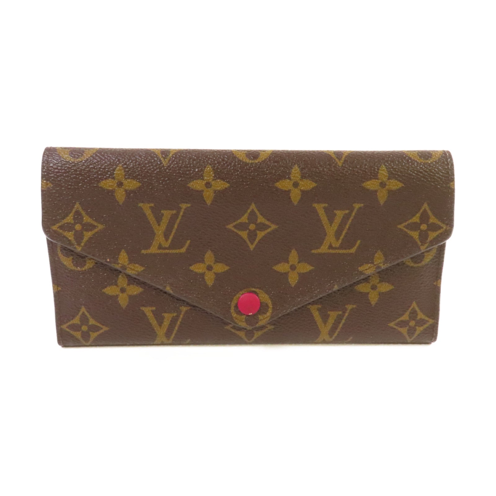 LOUIS VUITTON Monogram Josephine Long Wallet金扣長錢包啡色/紫紅色