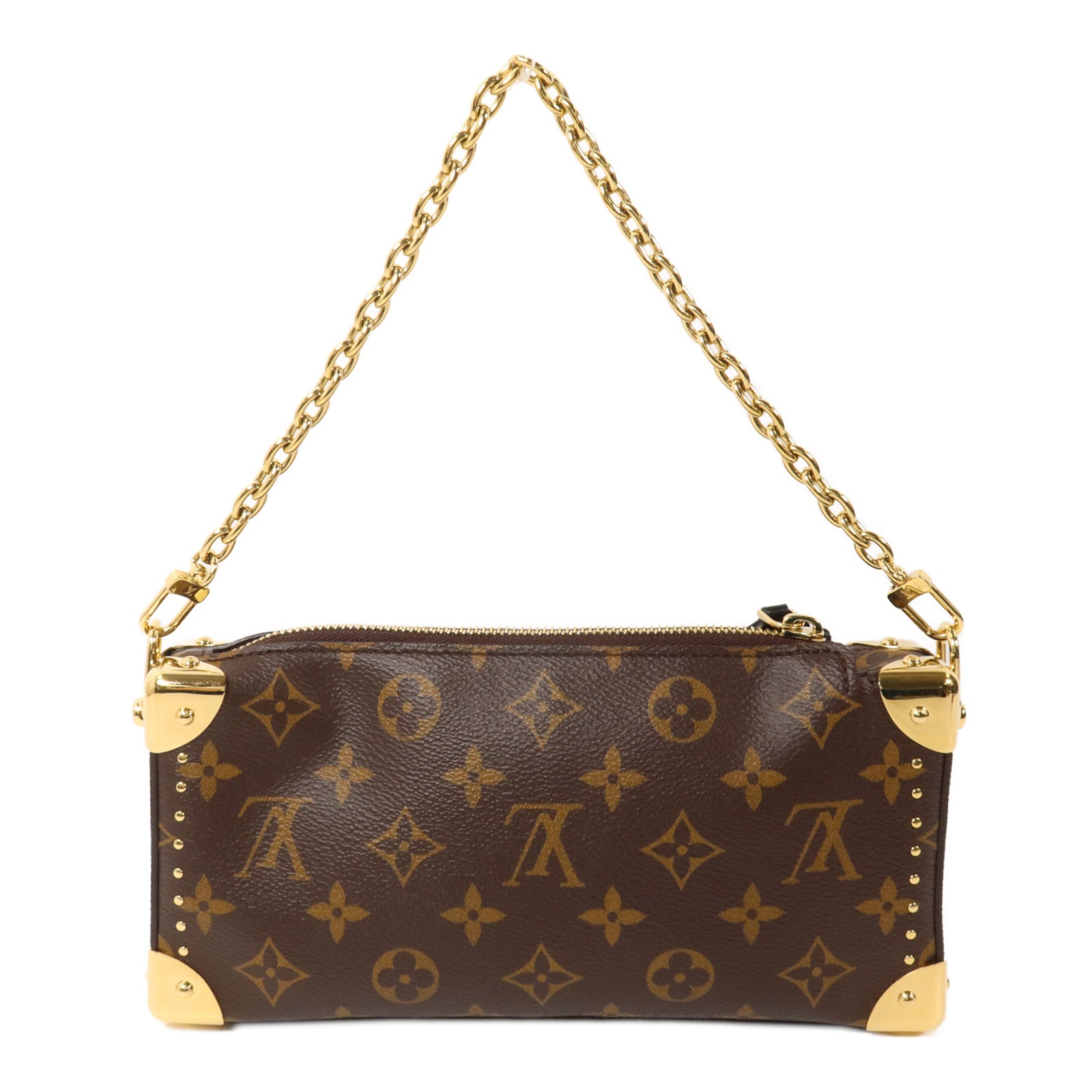 LOUIS VUITTON Monogram Slim Trunk鏈帶肩背袋